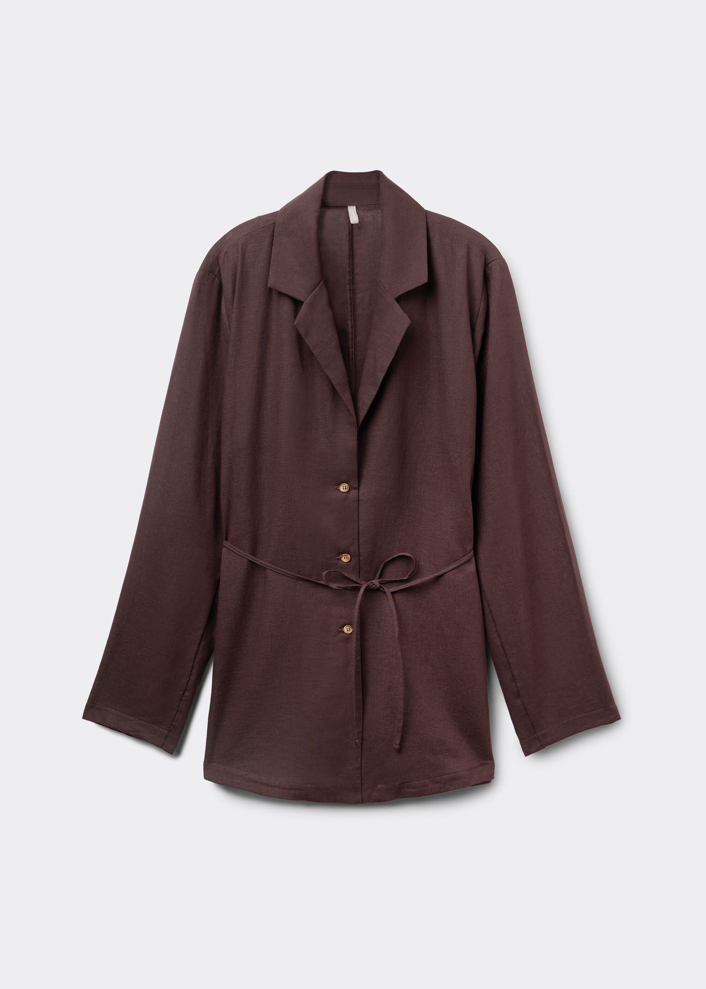 Loose fit jacket with linen