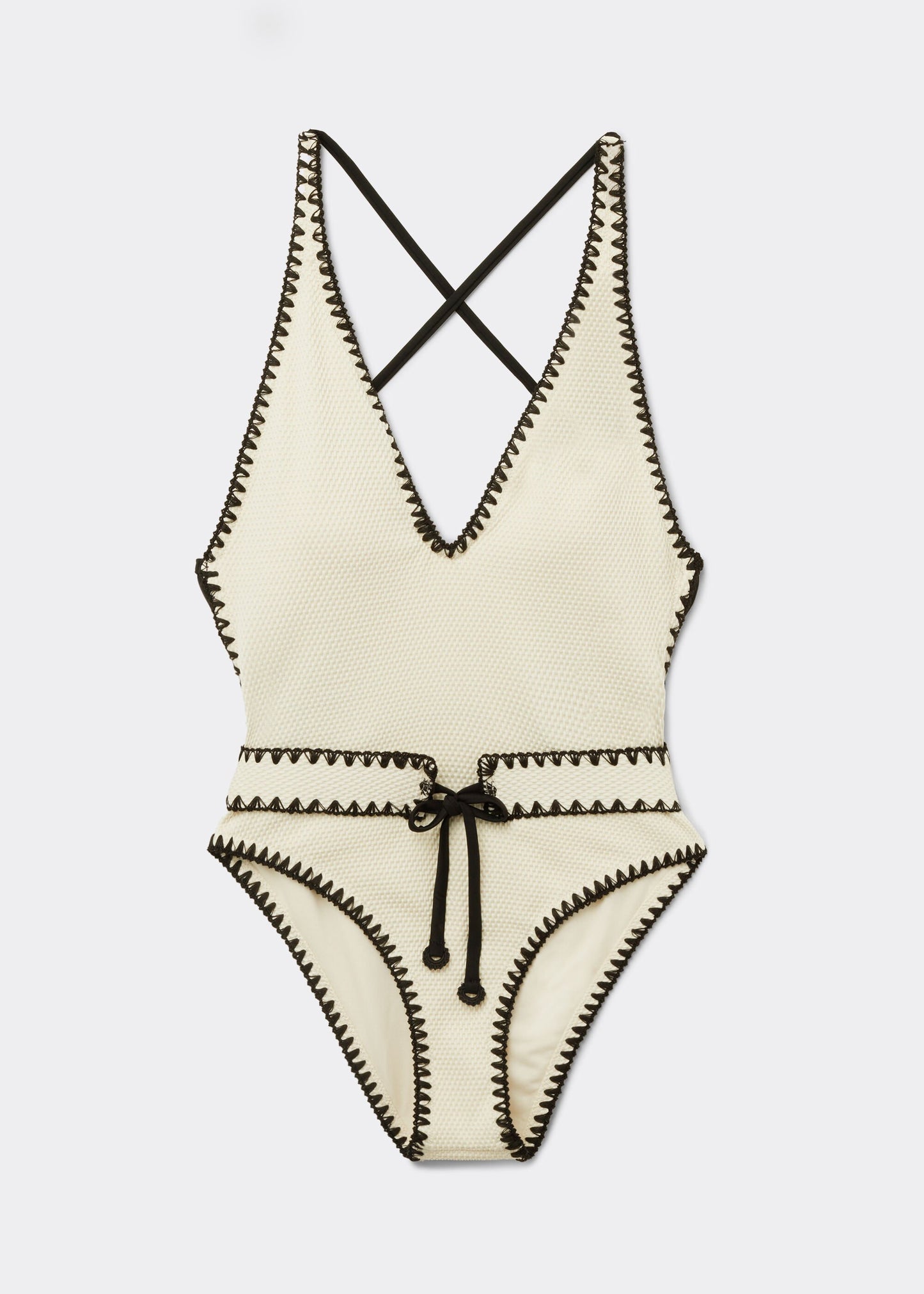 Swimsuit Bicolor Embroidery