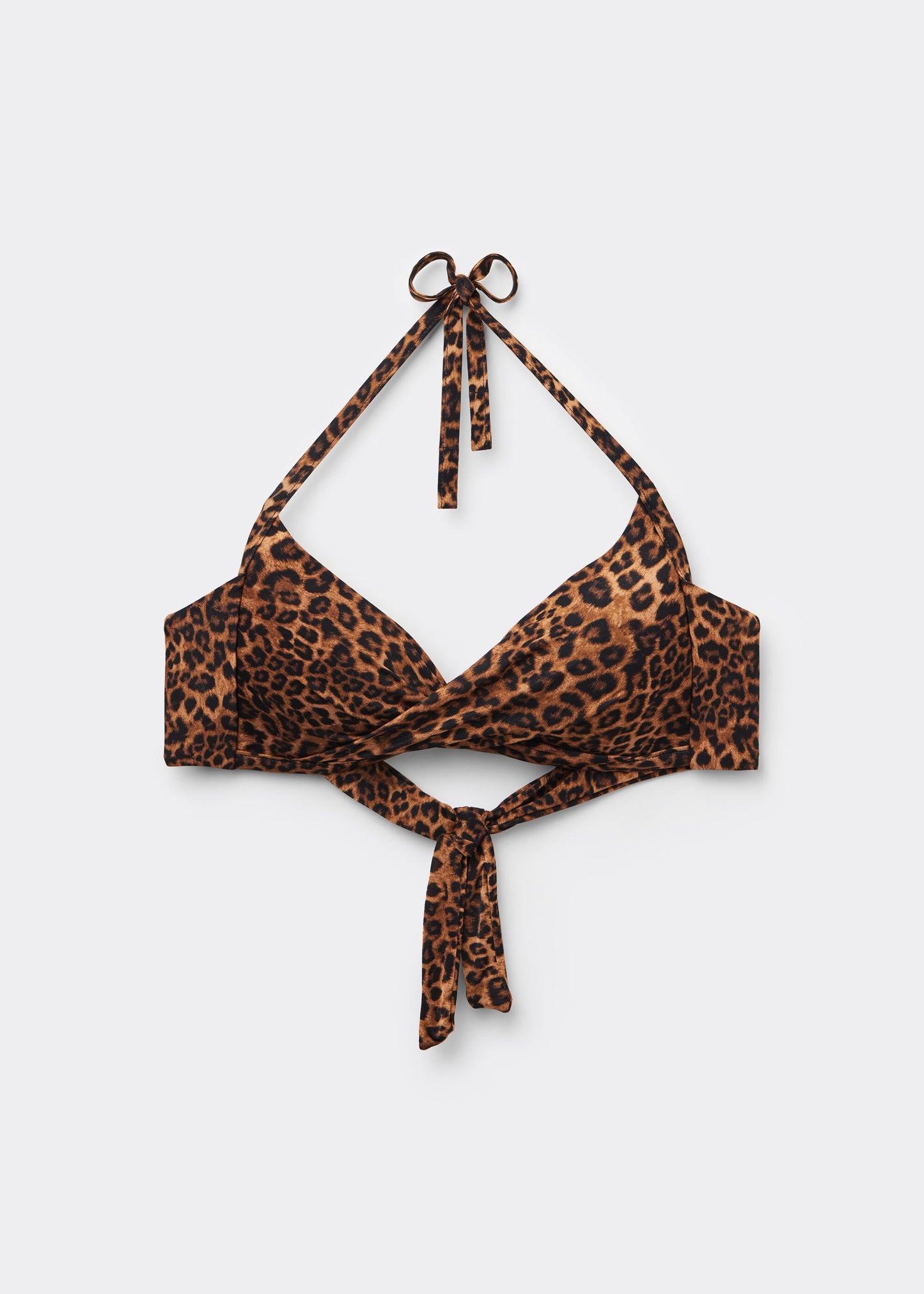 Padded Triangle Bikini Top Wild Animalier