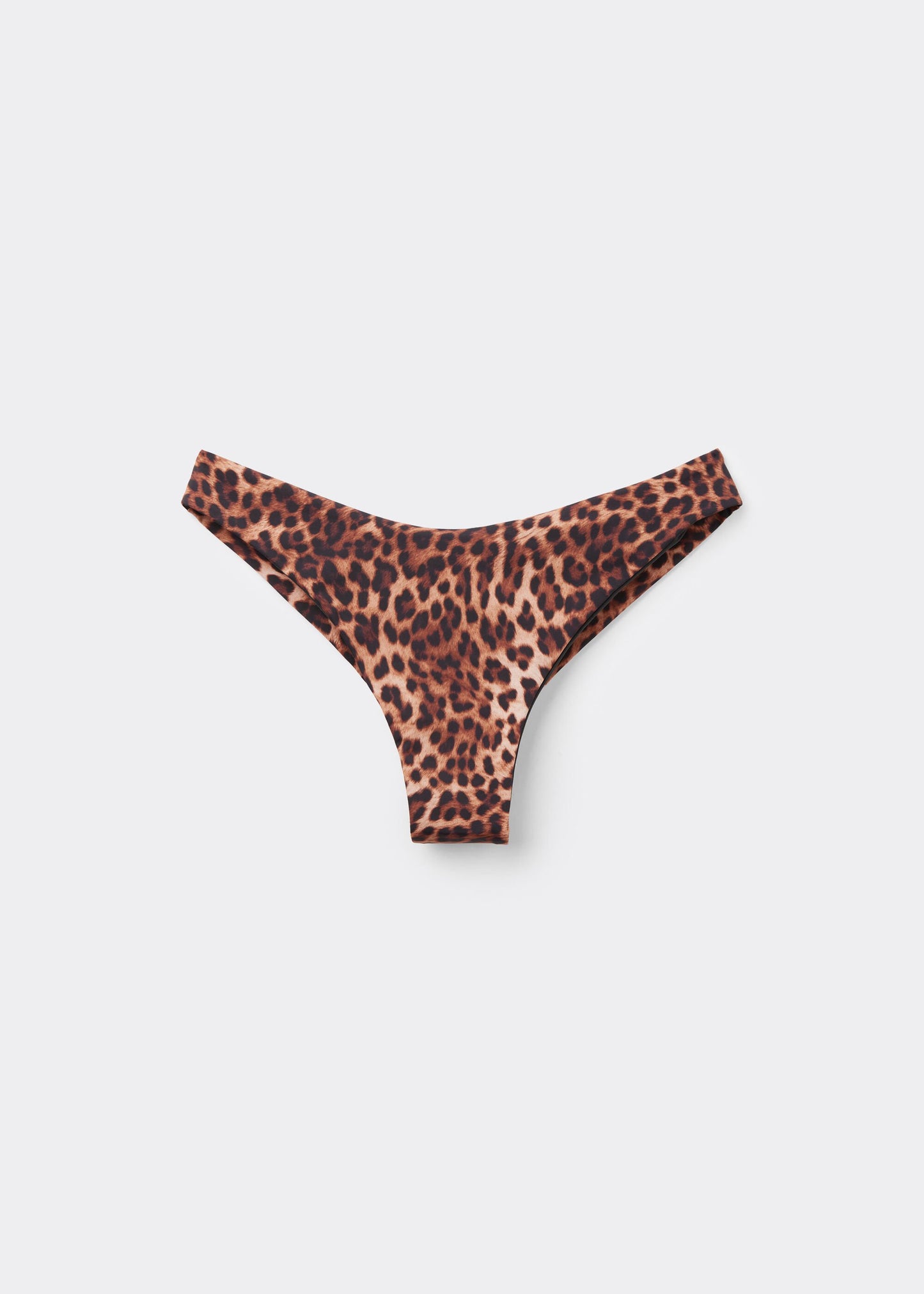 Brazilian Bikini Bottoms Brown Animalier