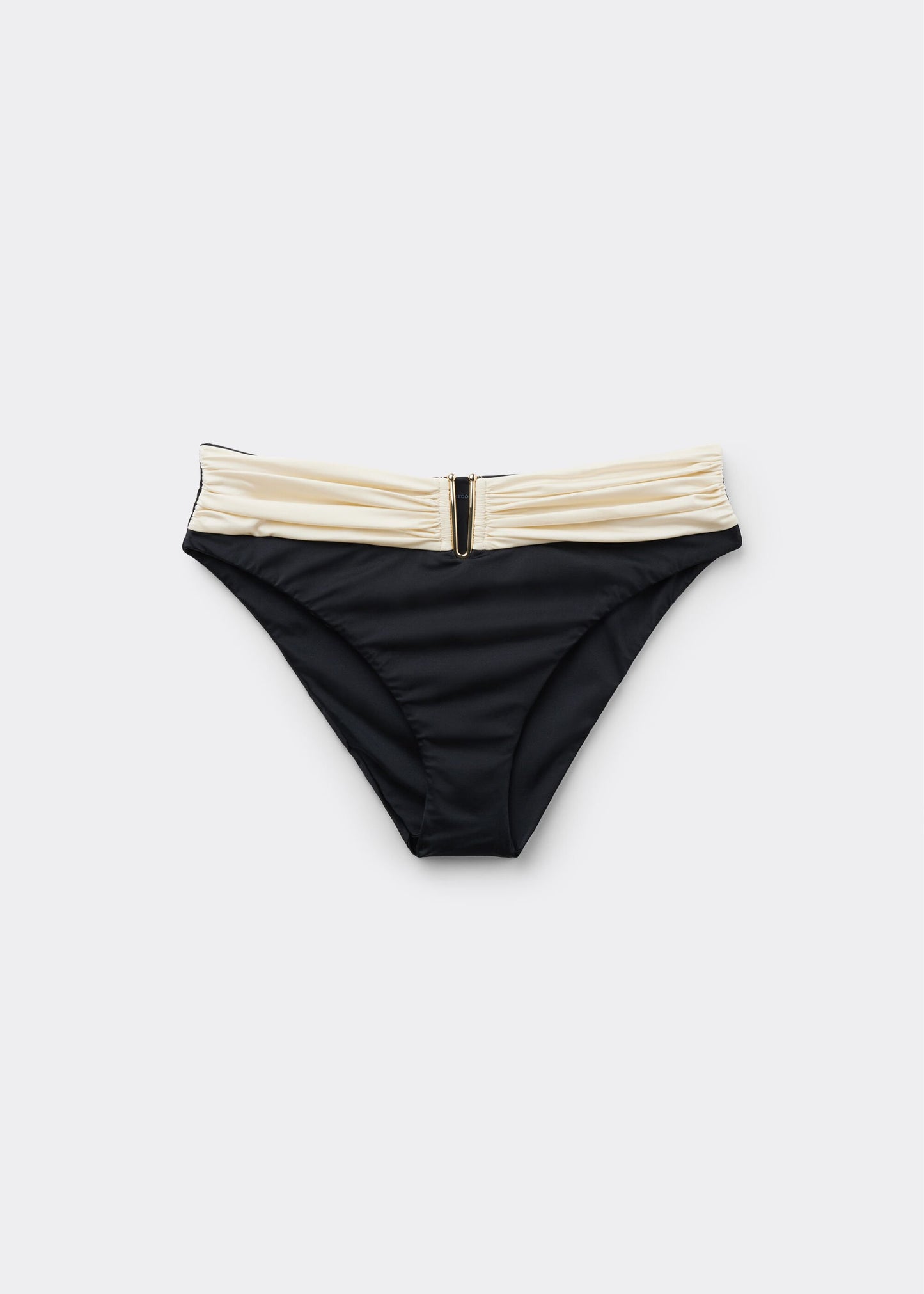 High-Waisted Bikini Bottoms Elegant Bicolor