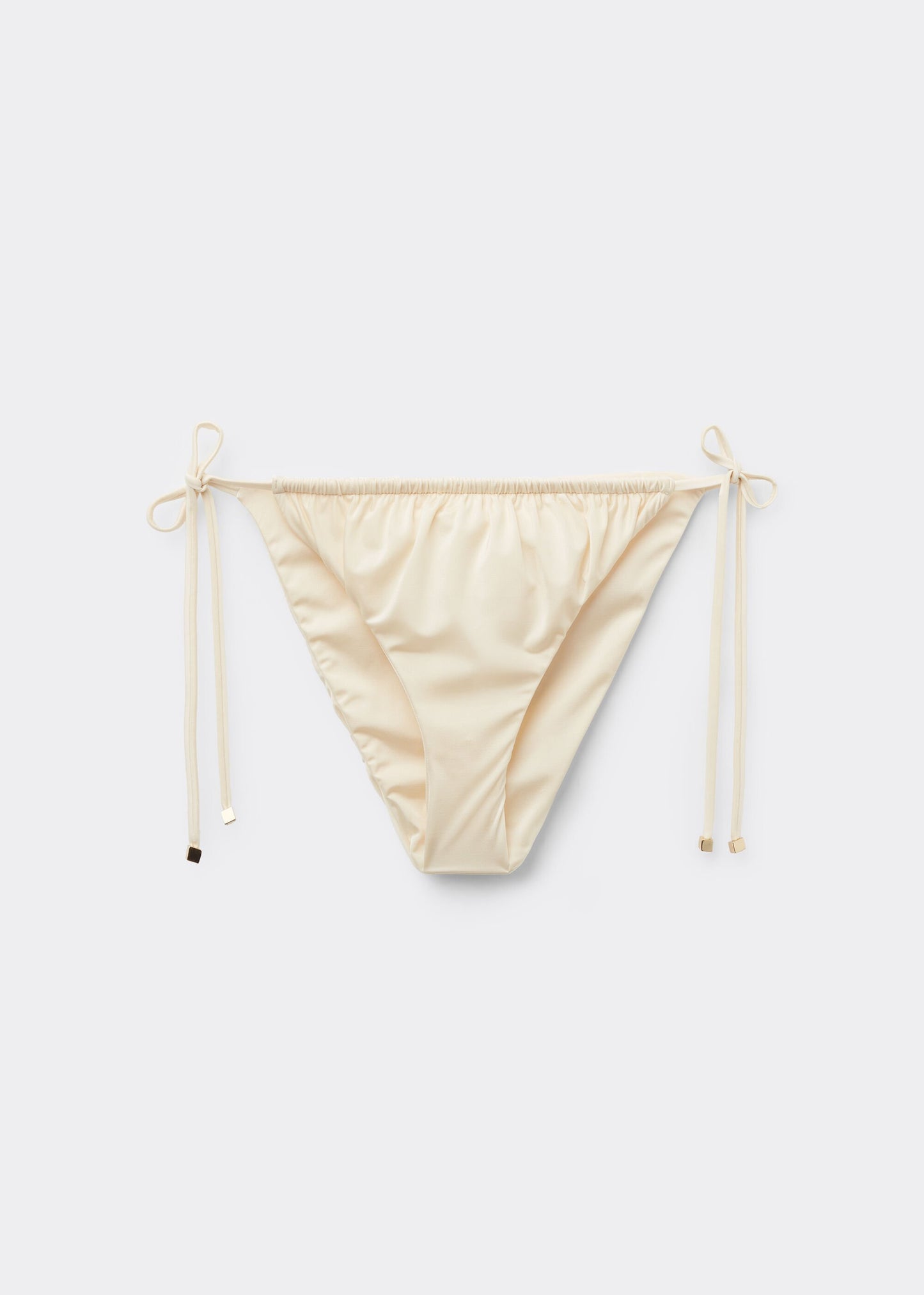 Tie Bikini Bottoms Shiny Satin