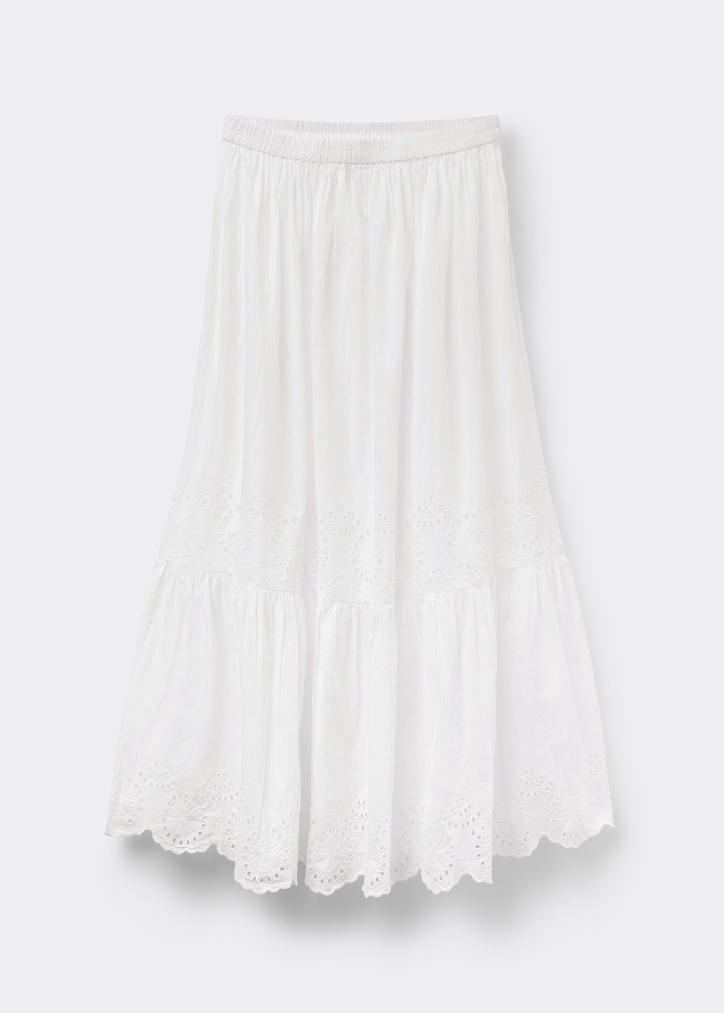 Broderie Anglaise Long Skirt