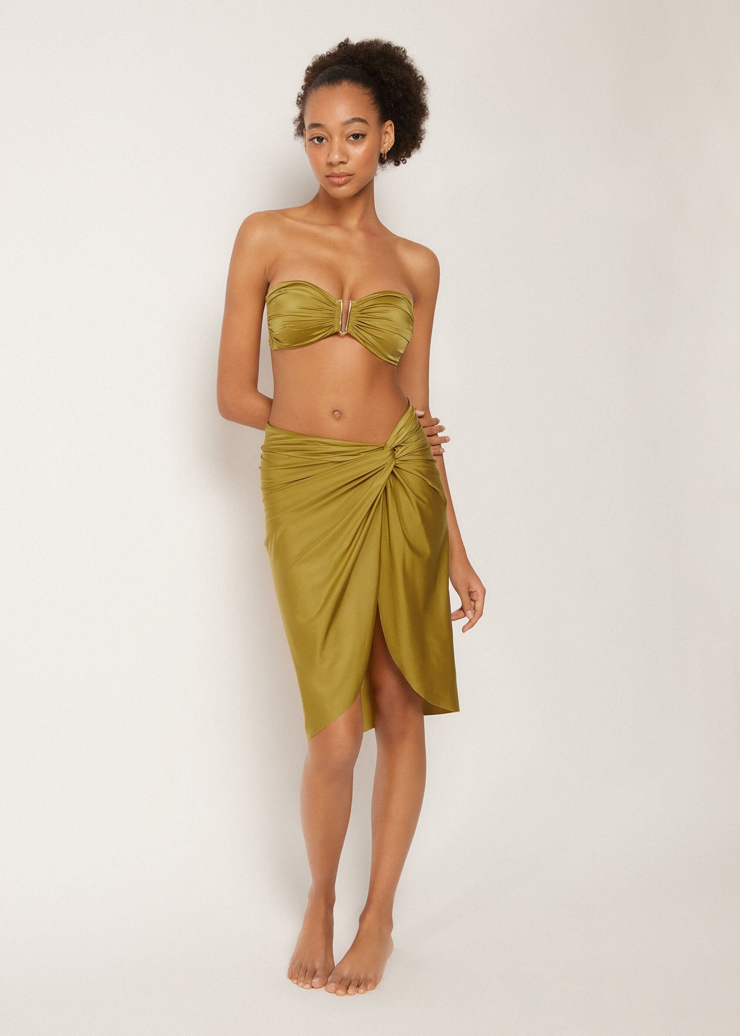 Pareo Skirt Shiny Satin