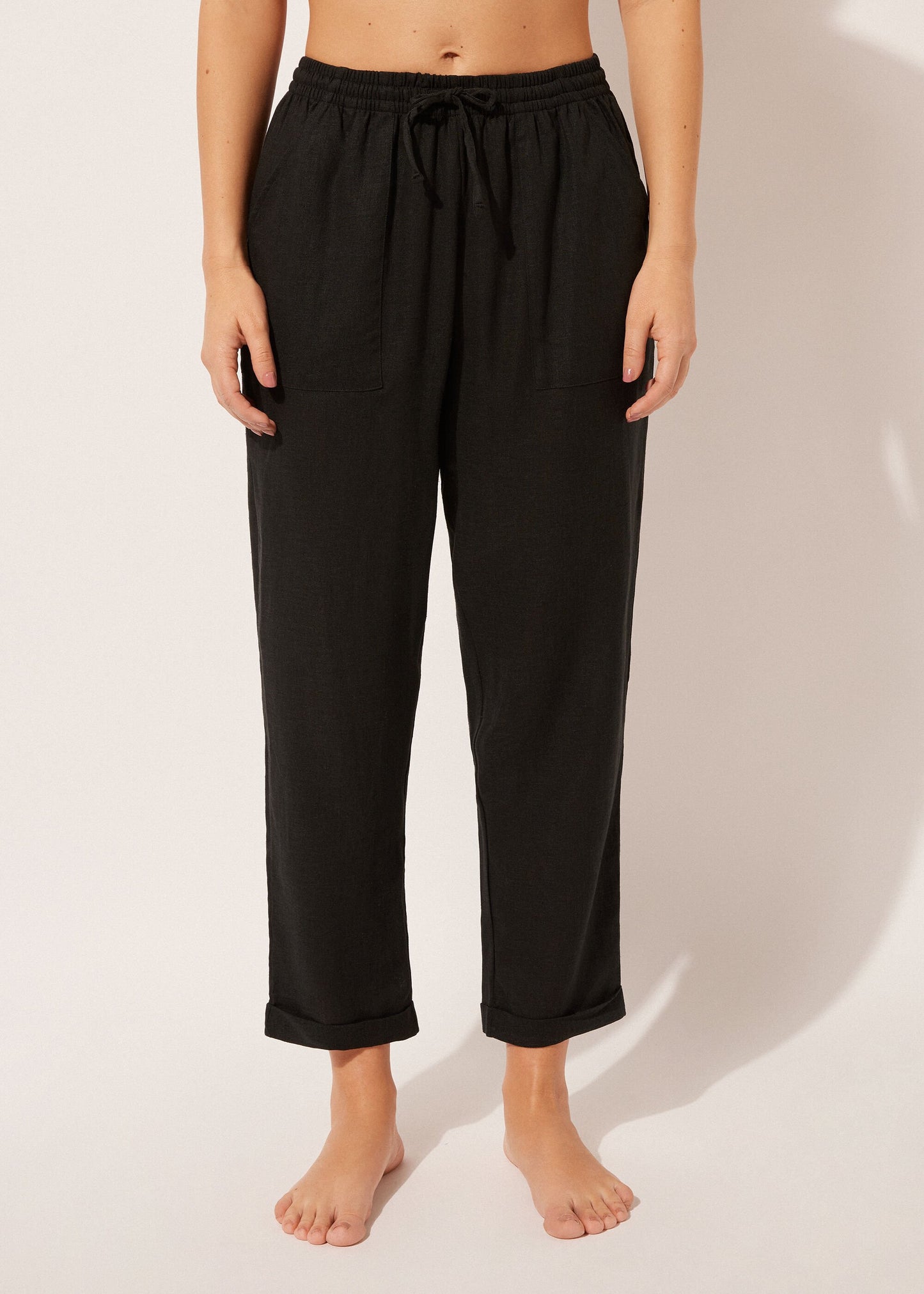 Linen and Viscose Trousers