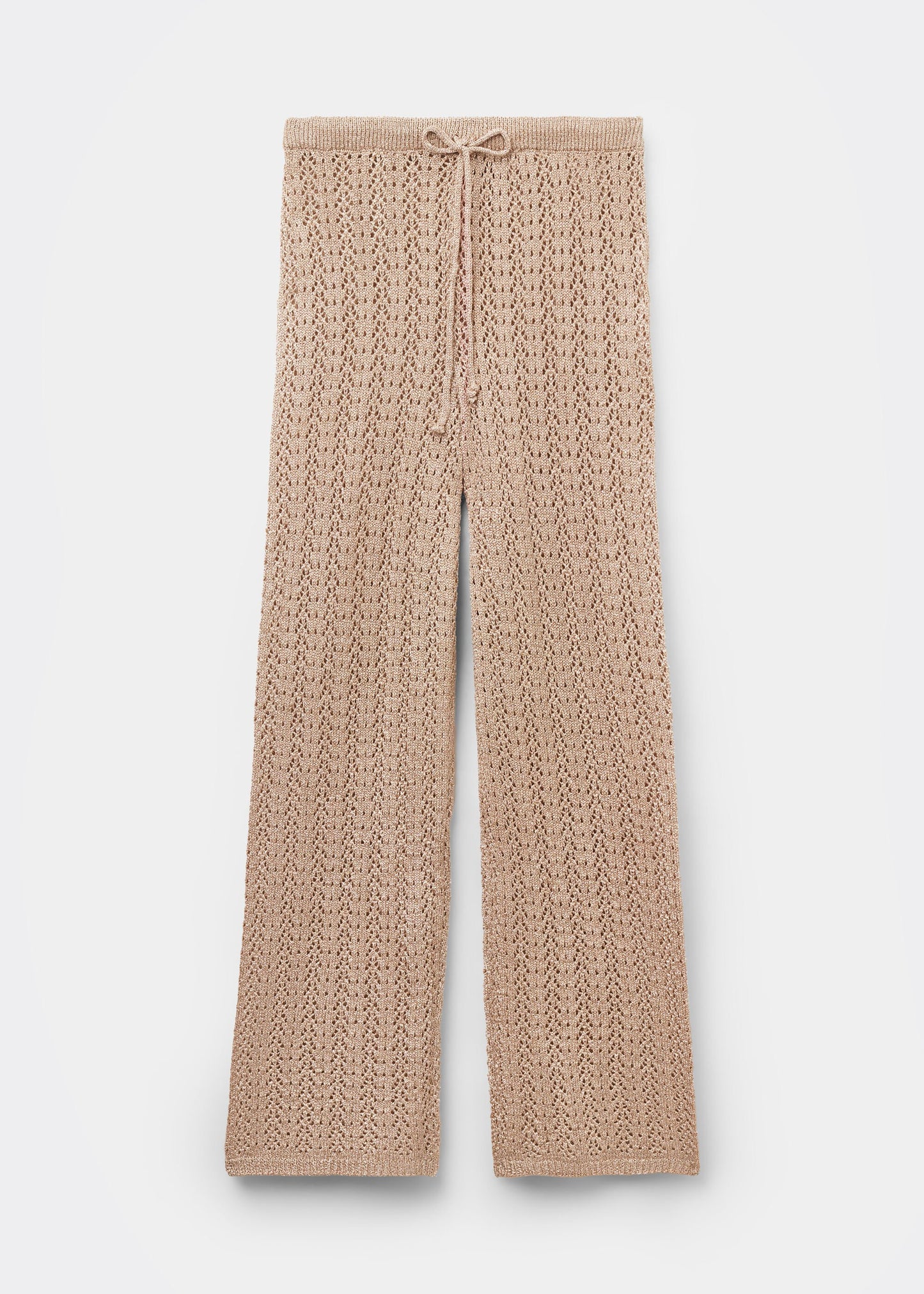 Lamé Crochet Trousers
