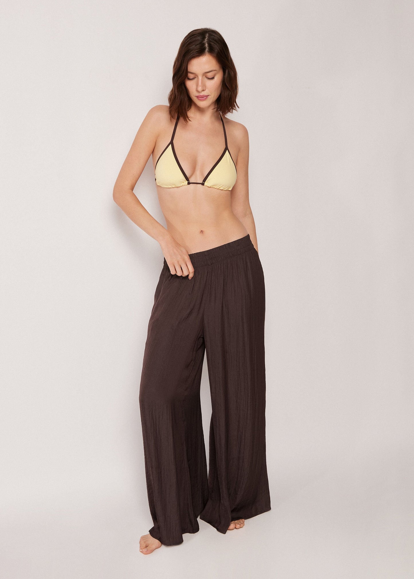 Shiny Palazzo Trousers