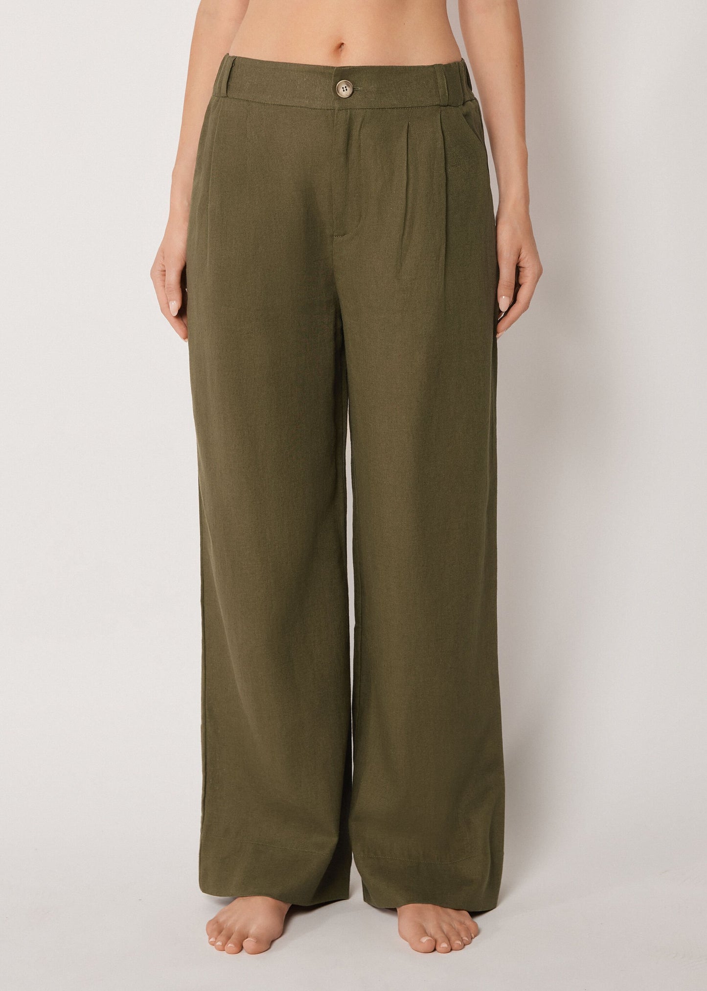 Trousers with Linen and Viscose