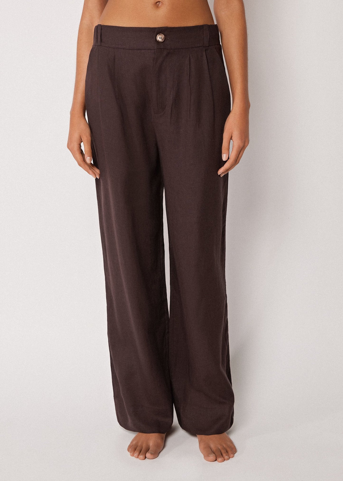 Trousers with Linen and Viscose
