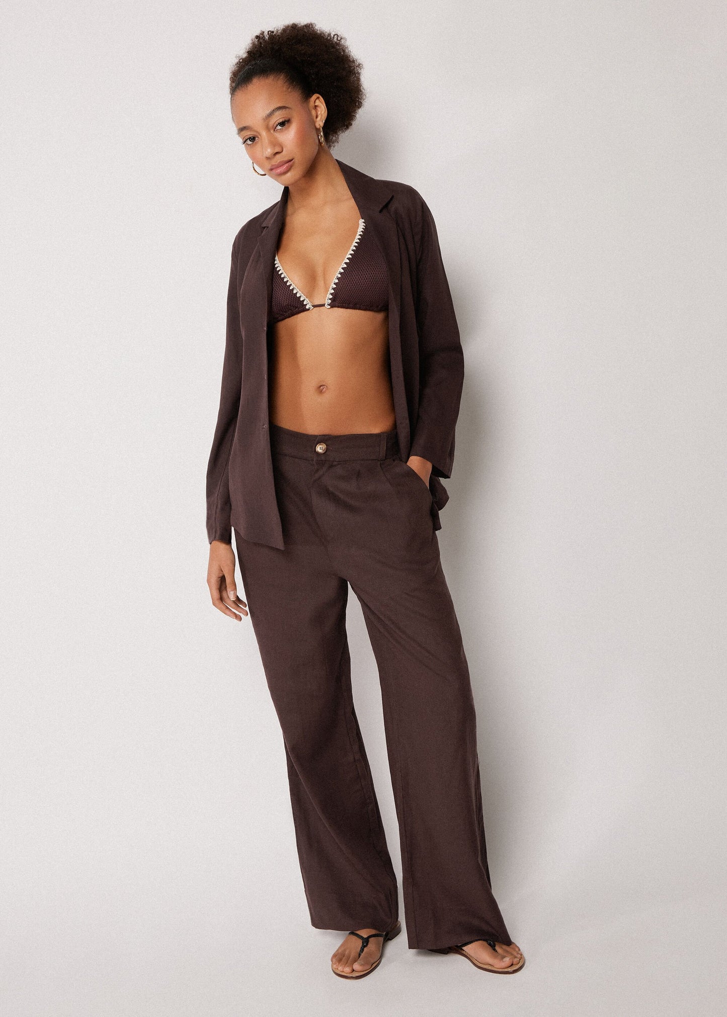 Trousers with Linen and Viscose