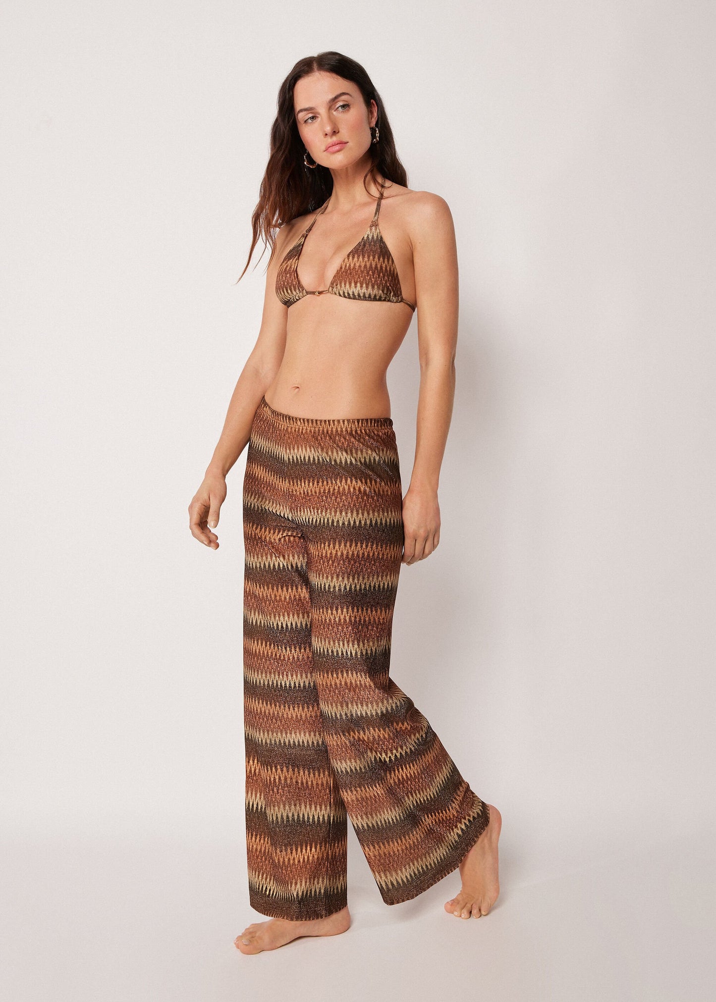 Golden Chevron Trousers