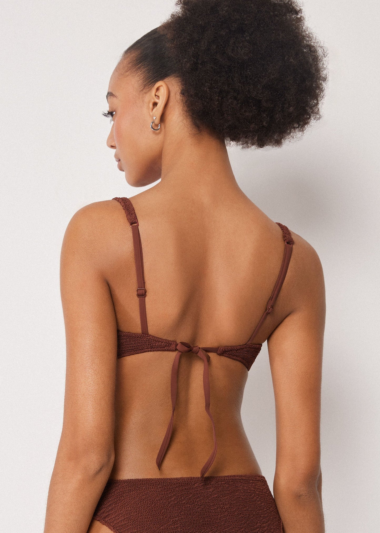 Balconette Bikini Top Crinkle Waves