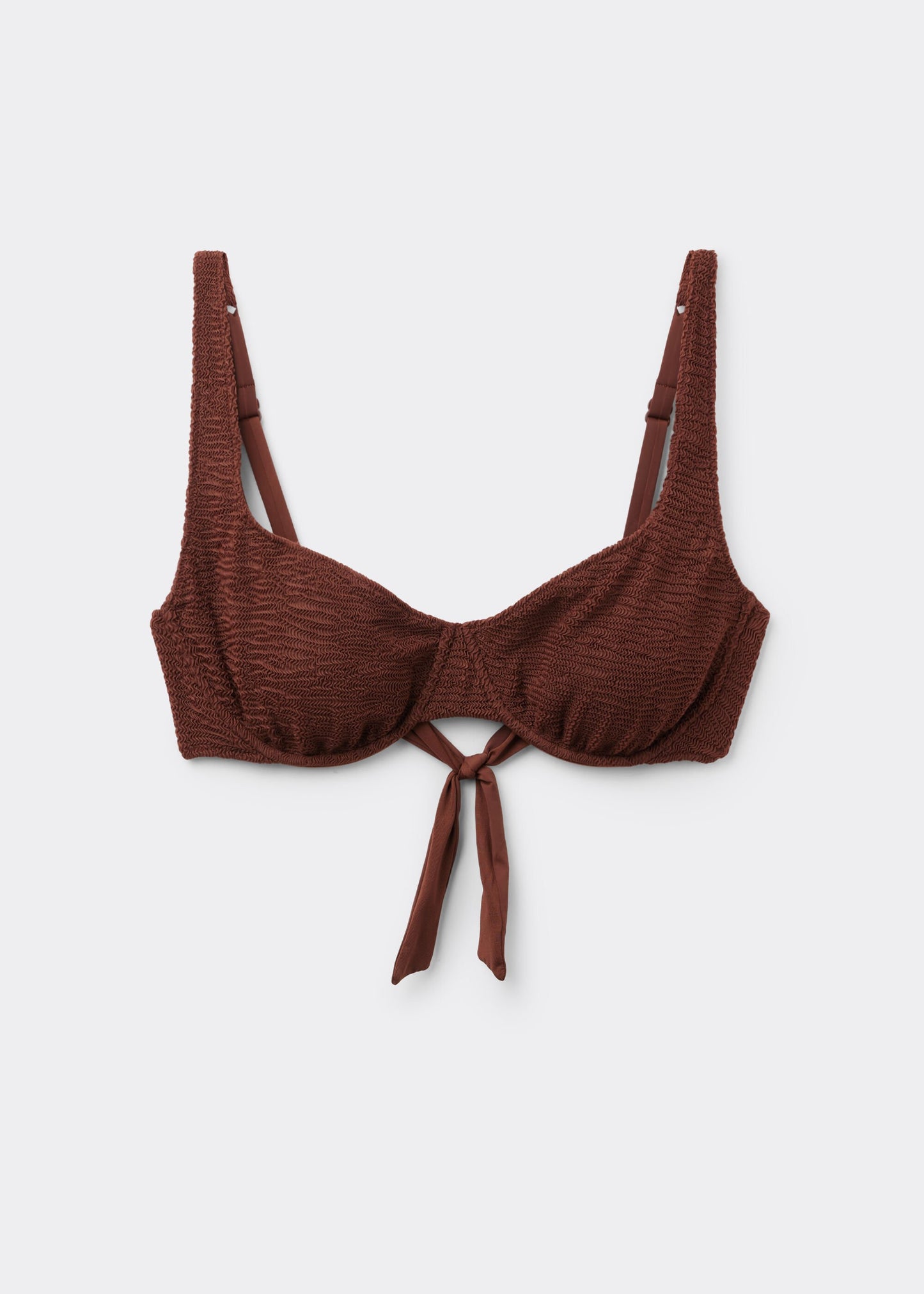 Balconette Bikini Top Crinkle Waves