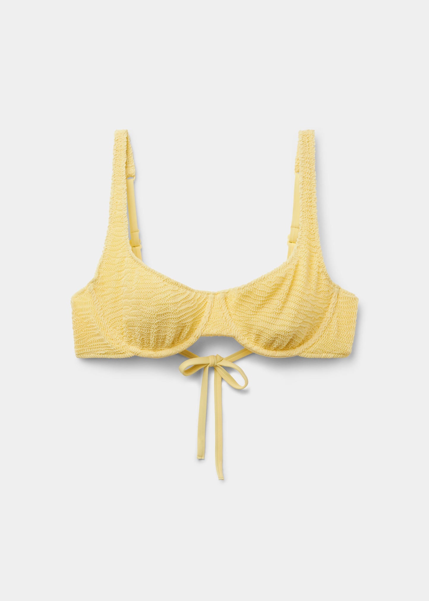 Balconette Bikini Top Crinkle Waves