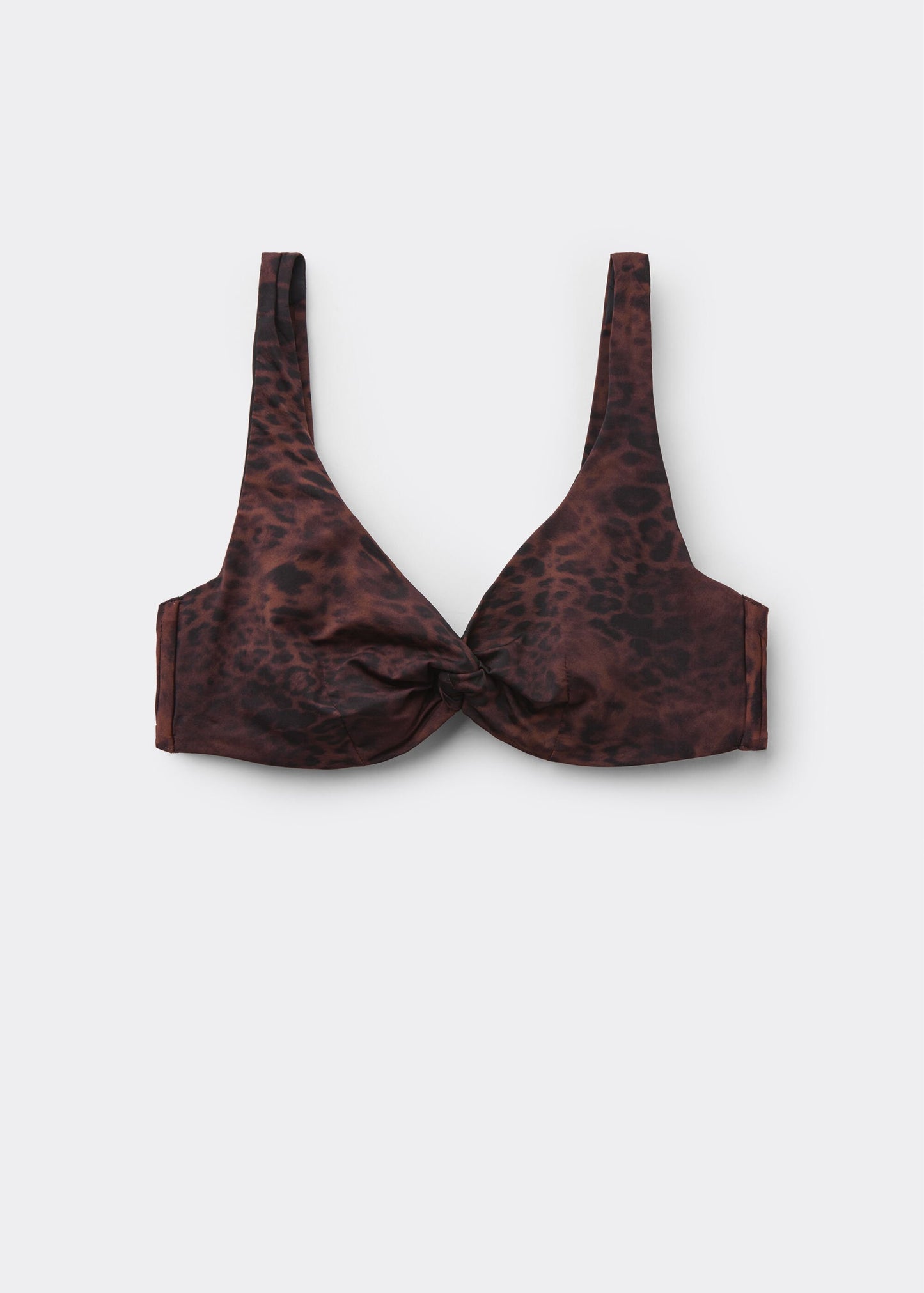 Balconette Bikini Top Dark Animalier