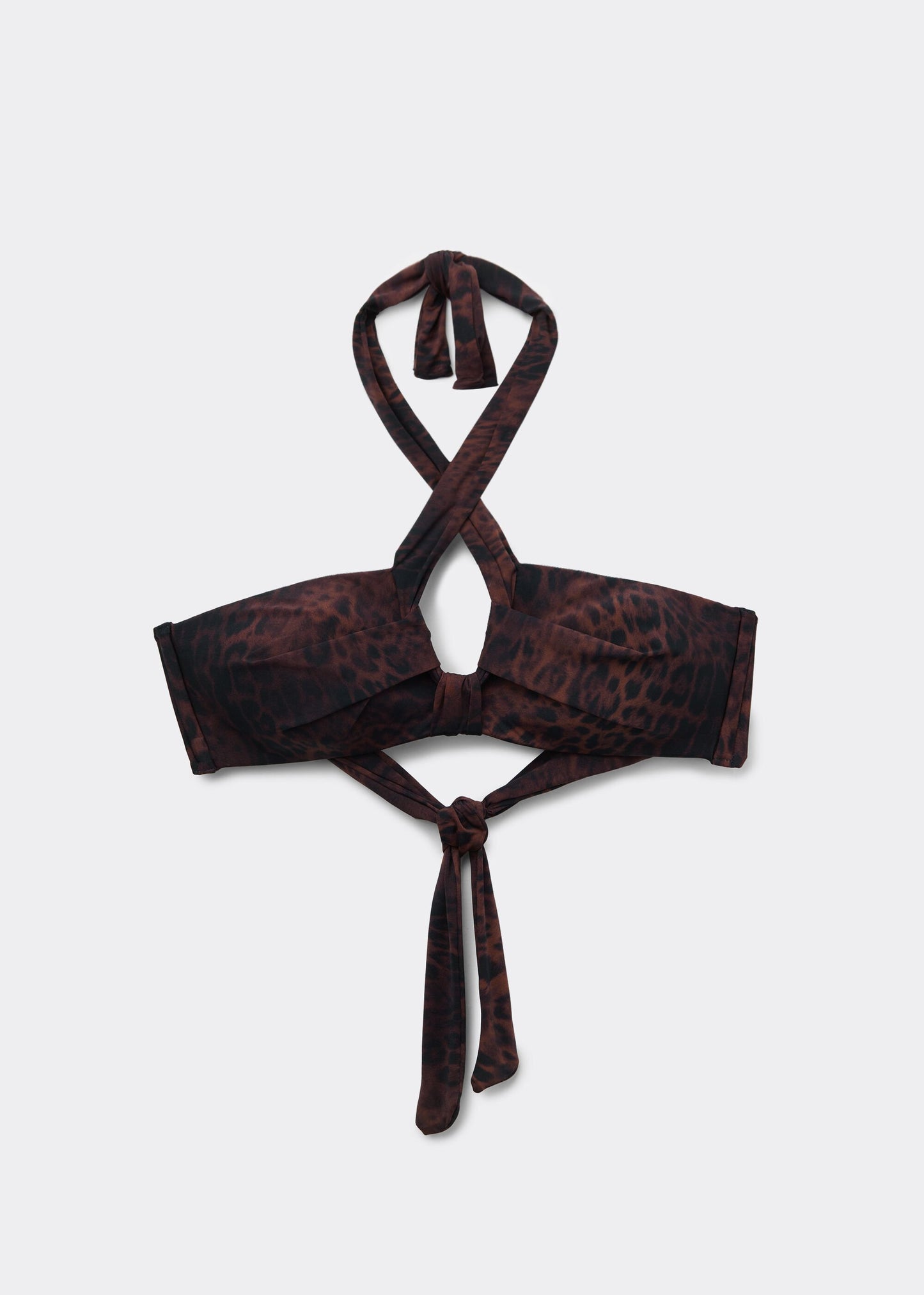 Bandeau Bikini Top Dark Animalier