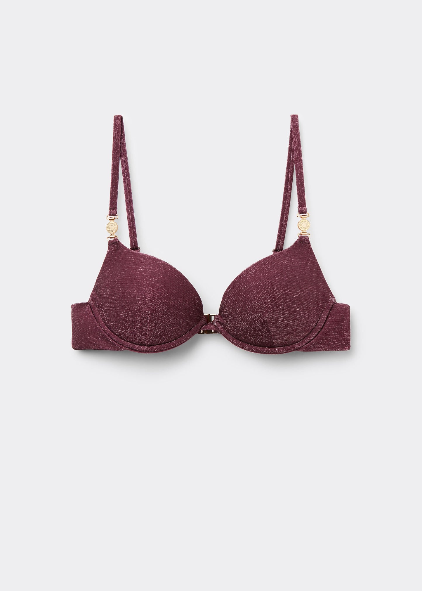 Padded Push-Up Bikini Top Golden Glow