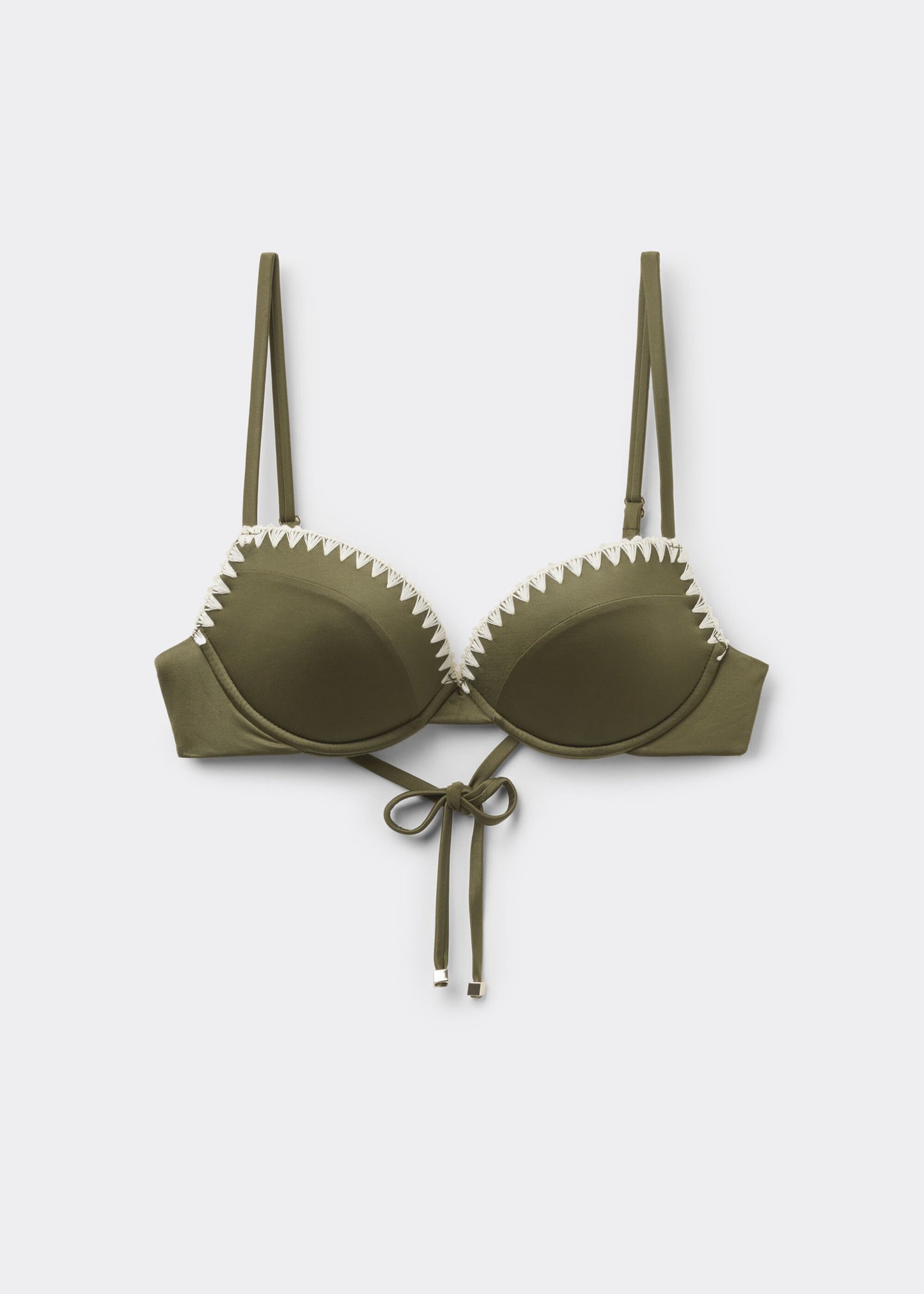 Padded Push-Up Bikini Top Refined Shine
