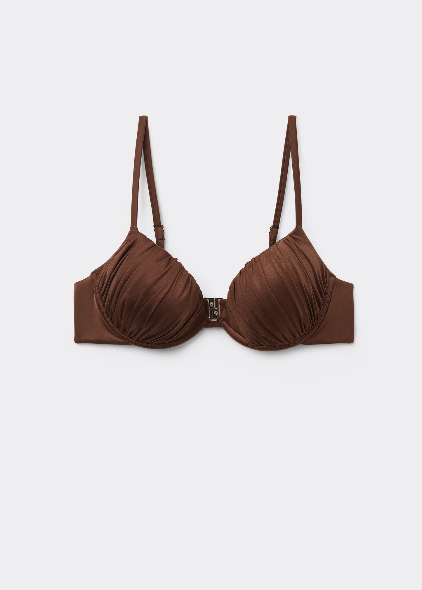 Push-Up Bikini Top Shiny Satin