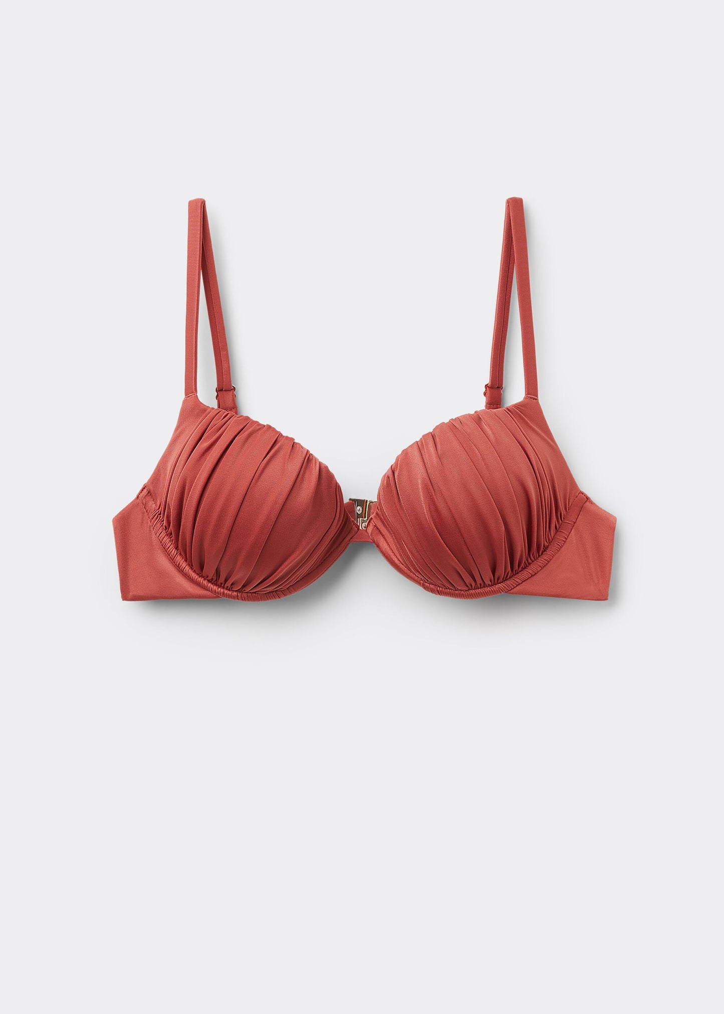 Push-Up Bikini Top Shiny Satin
