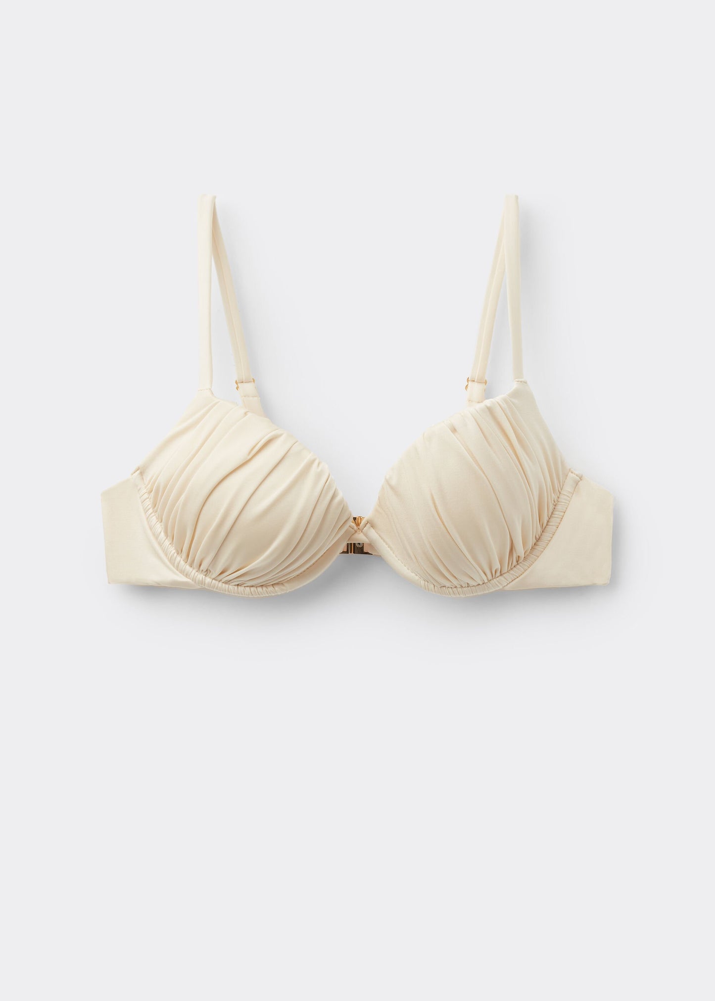 Push-Up Bikini Top Shiny Satin
