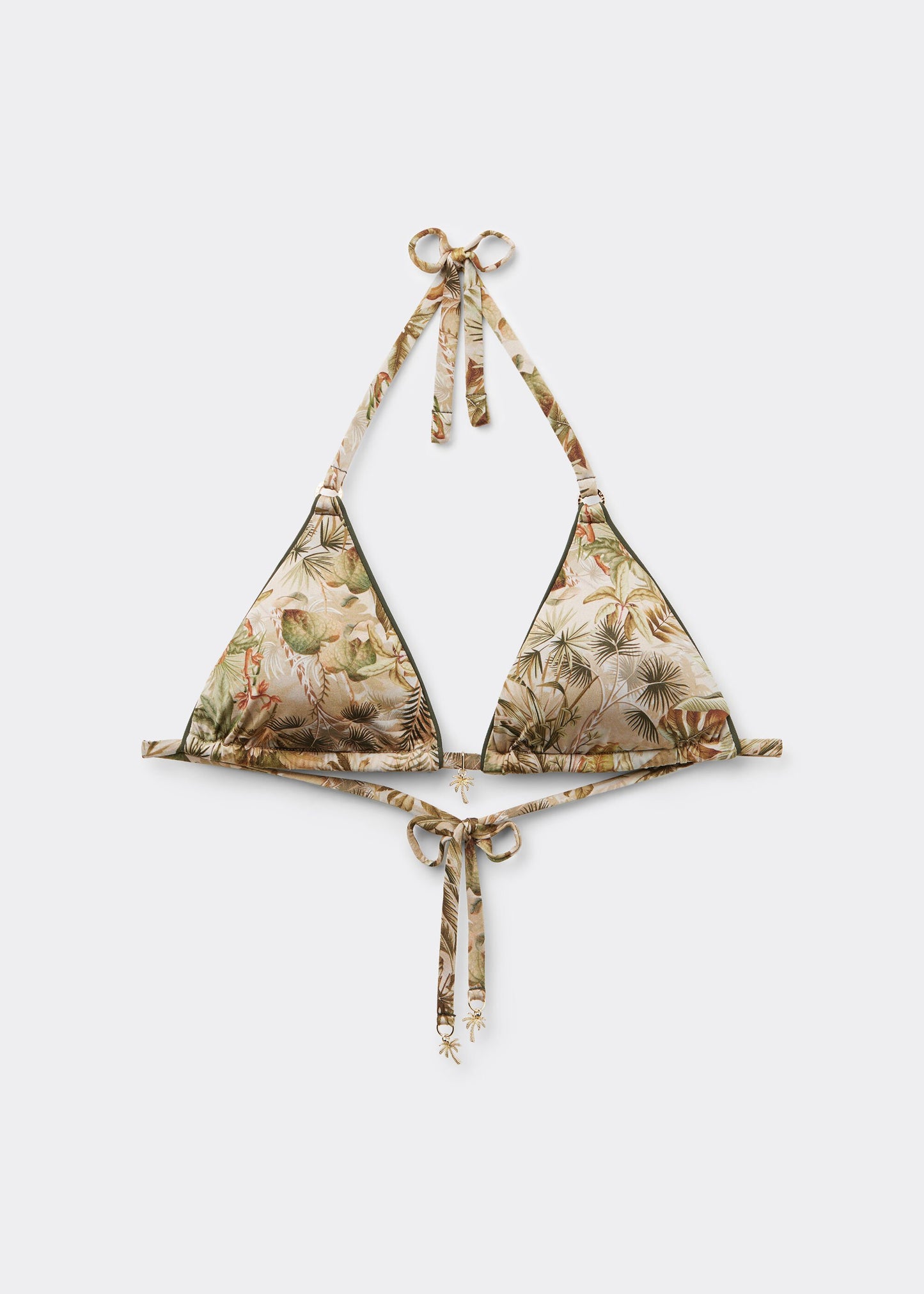 Triangle Bikini Top Tropical Foliage