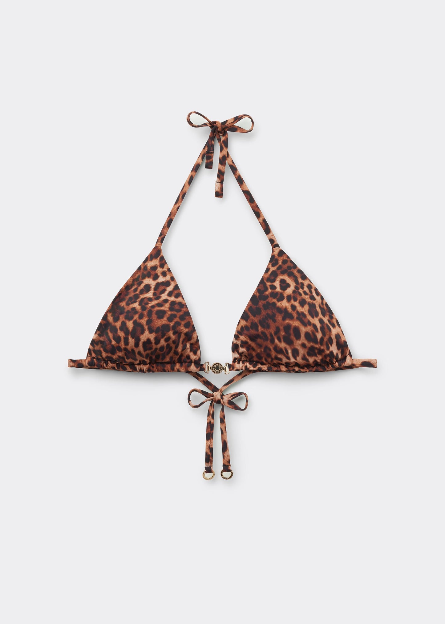 Triangle Bikini Top Brown Animalier