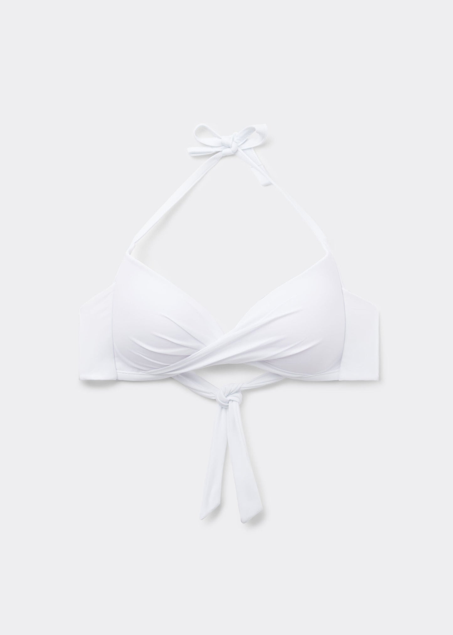 Graduated Padded Crossover Triangle Bikini Top Indonesia
