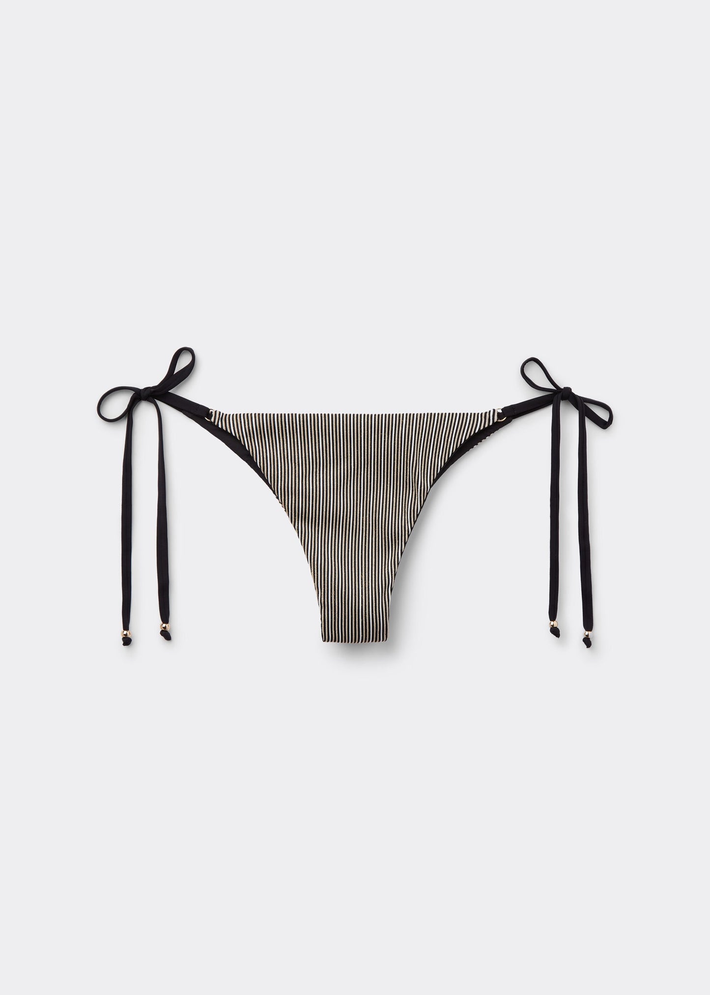 Brazilian Bikini Bottoms Golden Stripes
