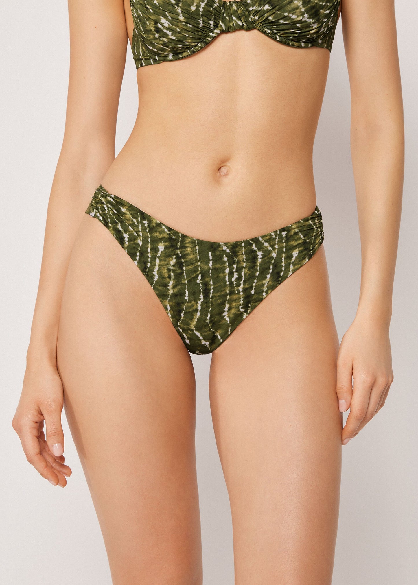 Brazilian Bikini Bottoms Natural Tie-Dye