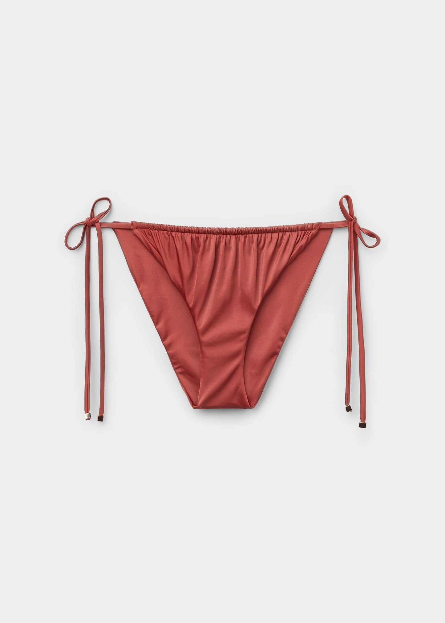 Tie Bikini Bottoms Shiny Satin