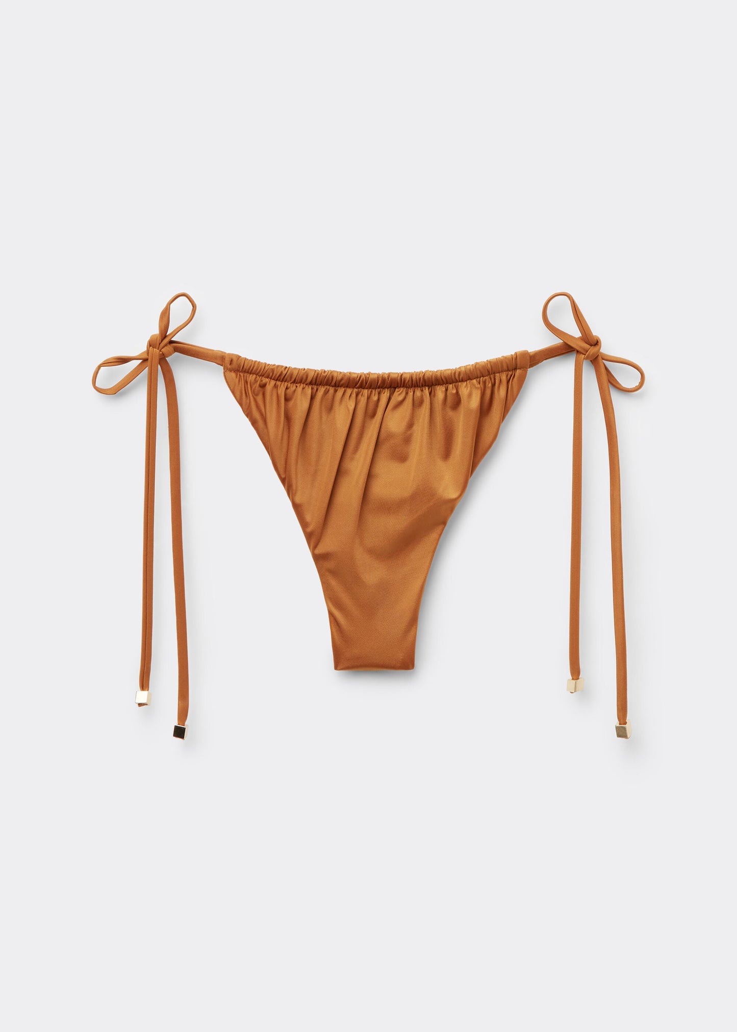 Thong Bikini Bottoms Shiny Satin