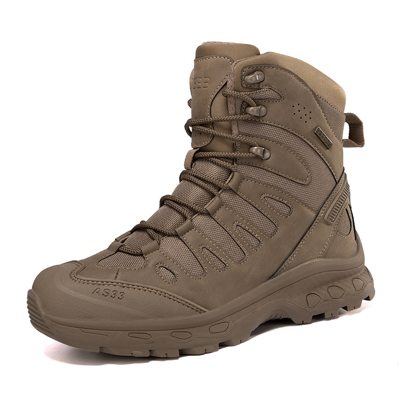 Militärische taktische Herren-Arbeitsstiefel, wasserdicht, rutschfest, pannensicher, knöchelhoch, Anti-Verstauchung