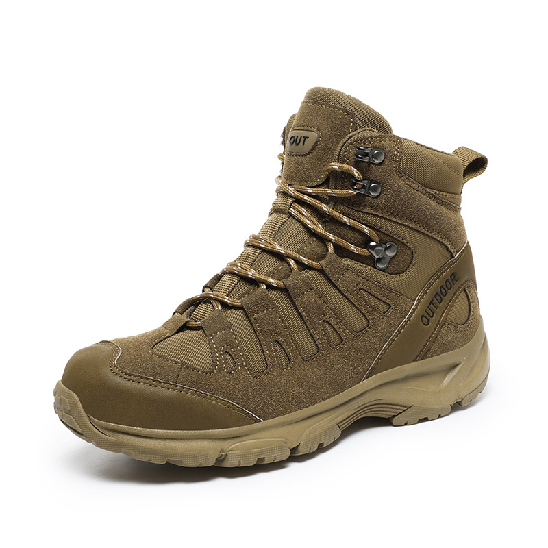 (⏰ Clearance Event 49% OFF) Men's High Top Wide Toe Arch Support Orthopedic Tactical Boots Comfortable Non-slip Durable Hiking Boots