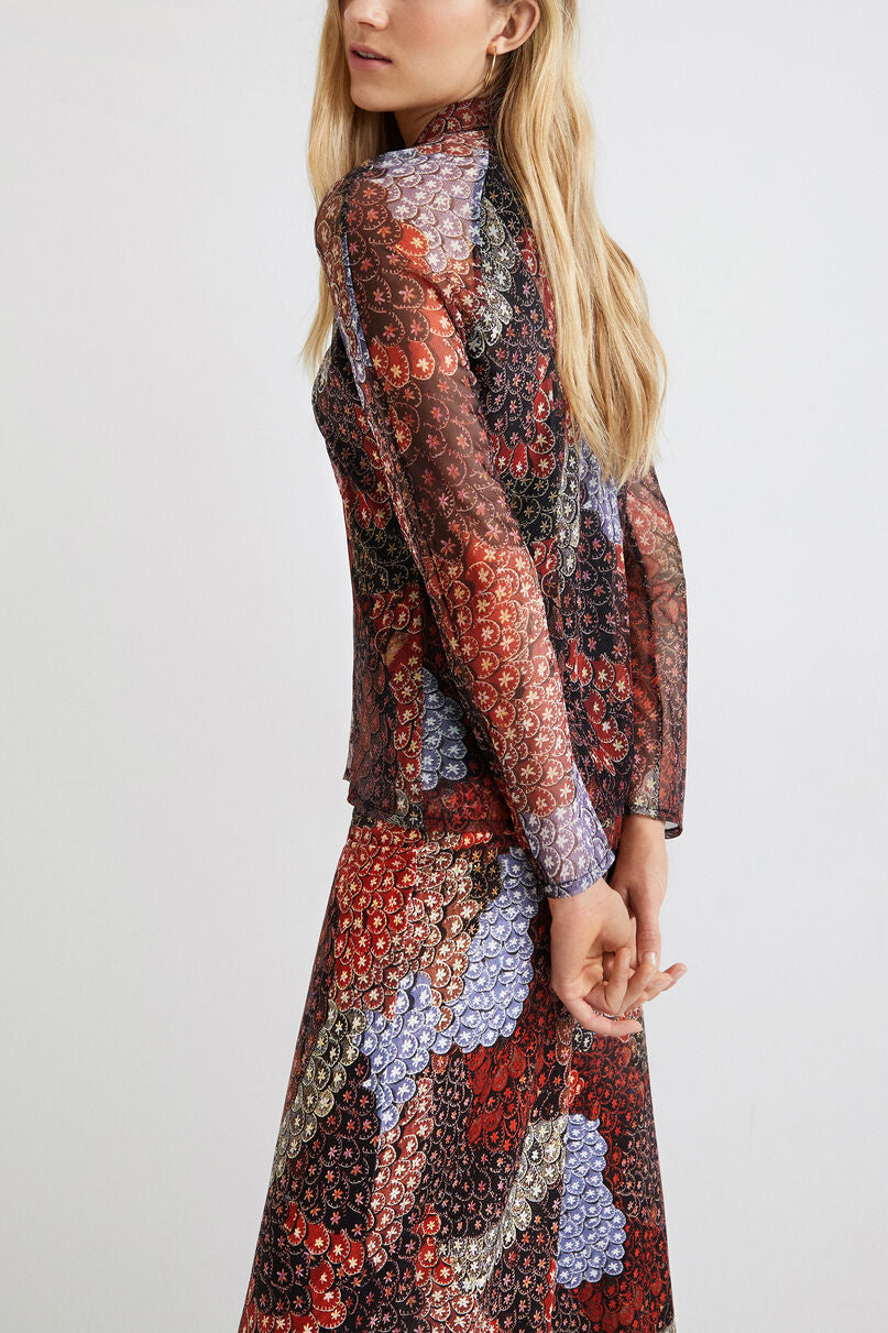 Elastic blouse friezes