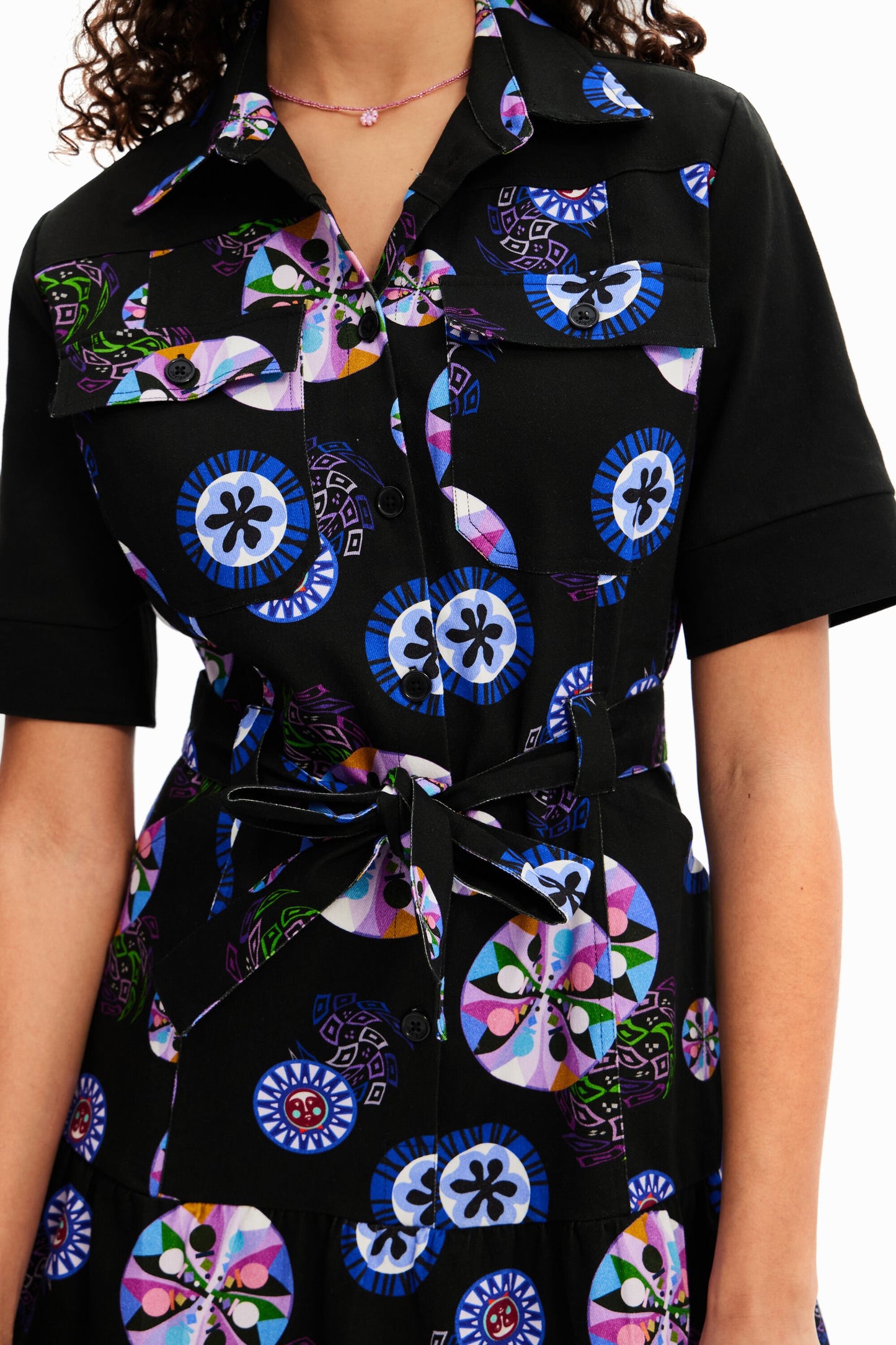 Short ball shirt dress