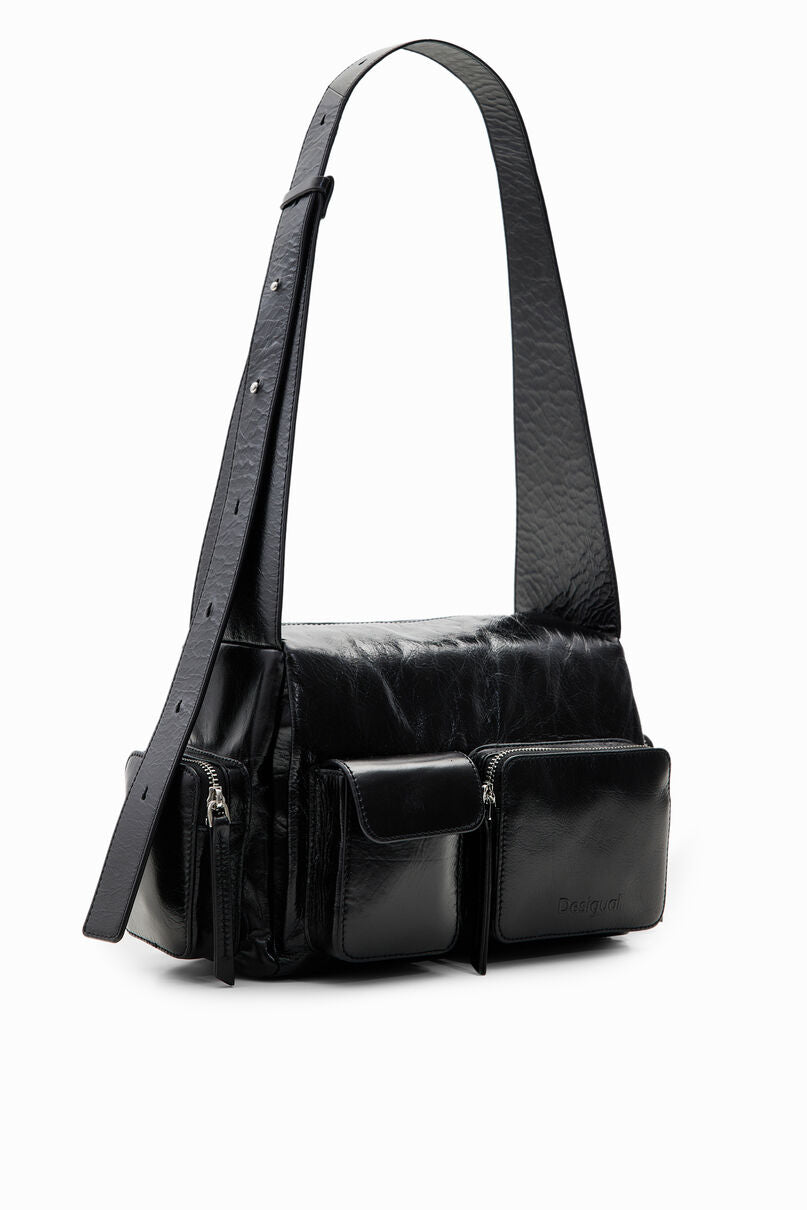 Midsize pockets leather bag