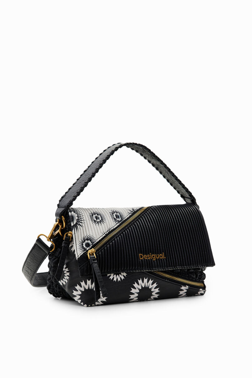 Midsize patchwork crossbody bag