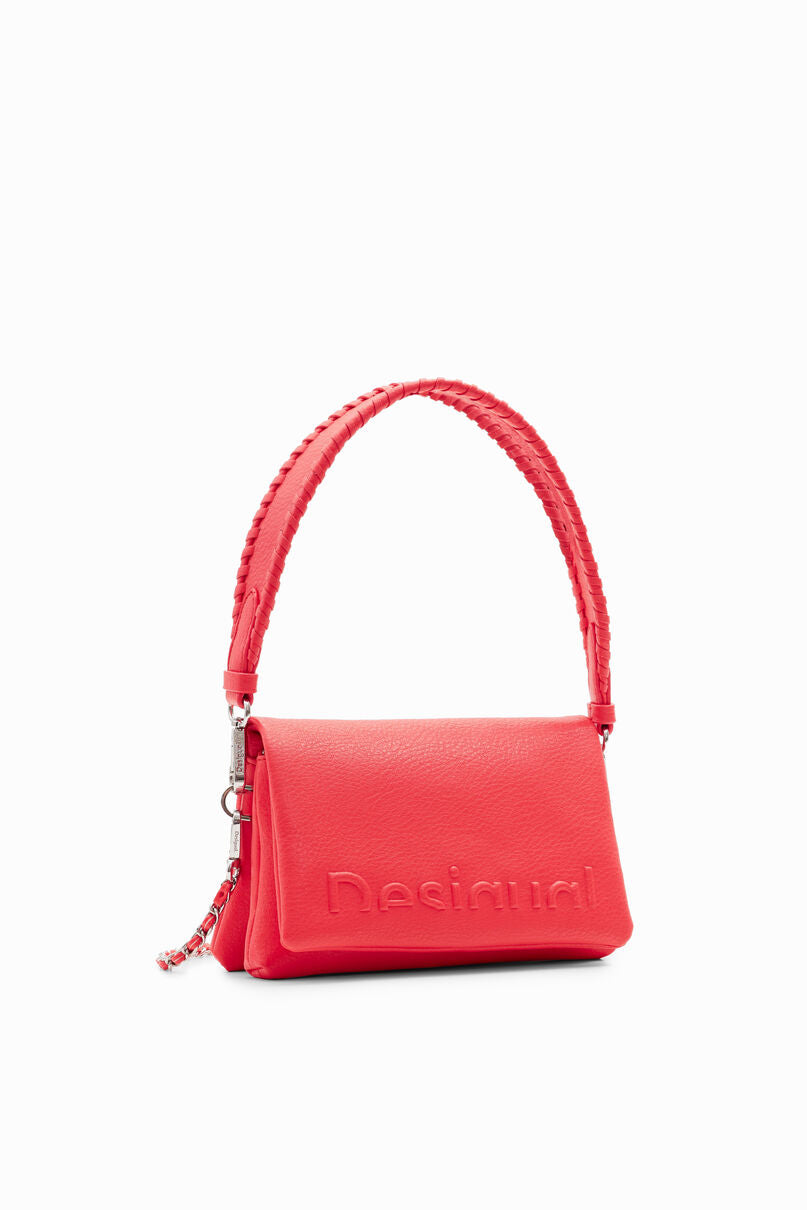 Mini half-logo crossbody bag