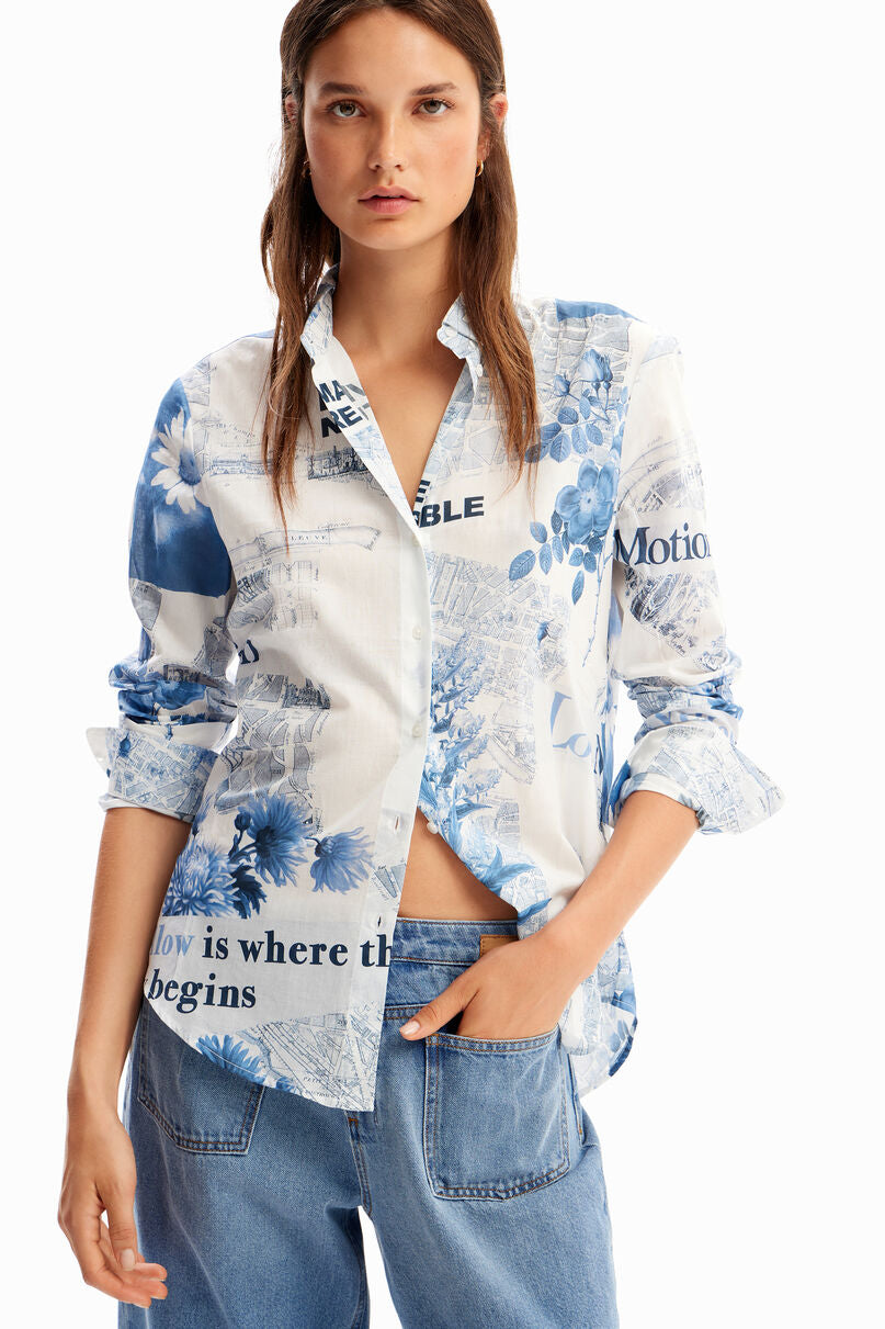 Lightweight map shirt