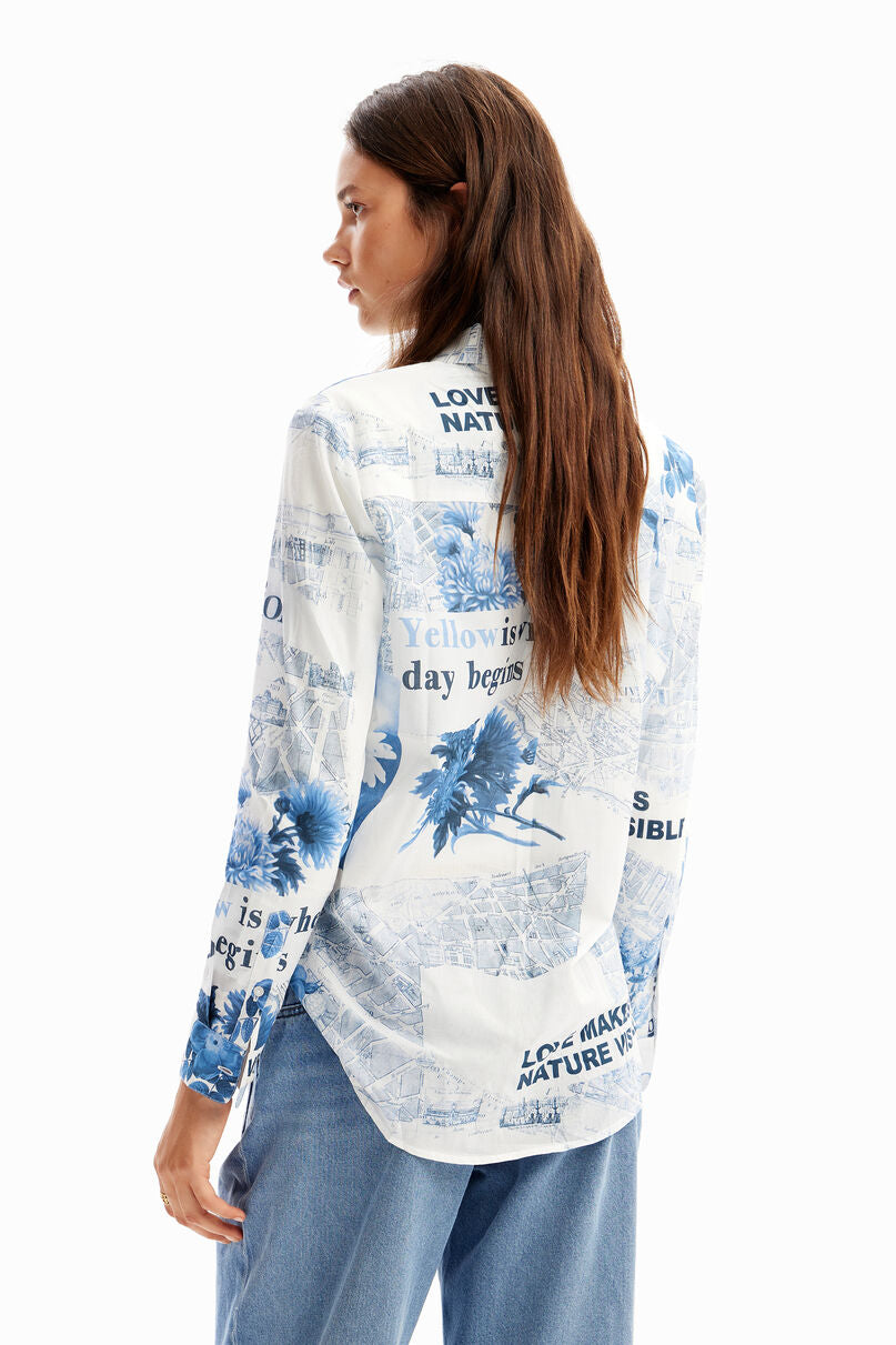 Lightweight map shirt