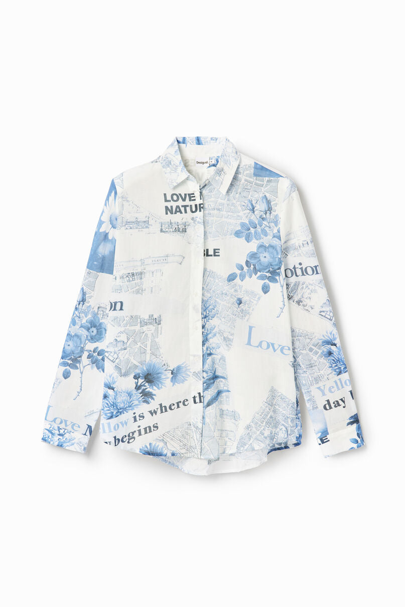 Lightweight map shirt