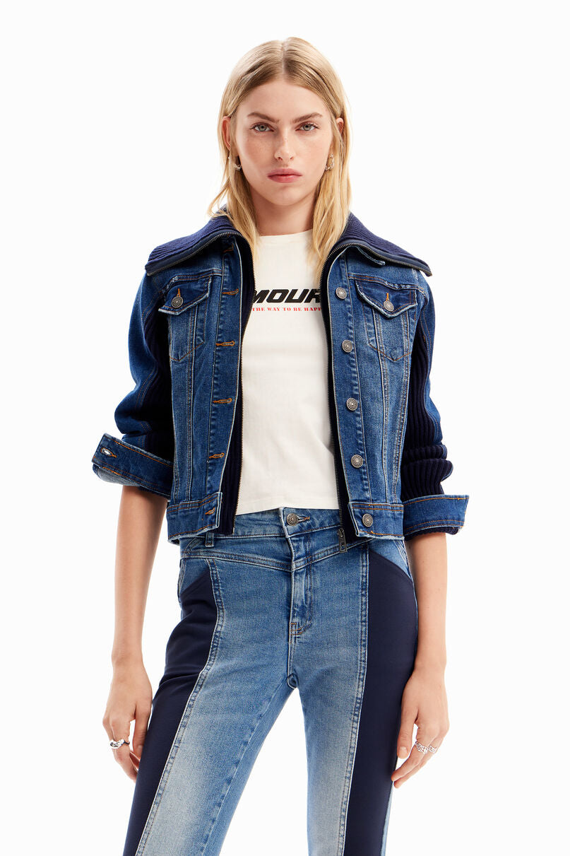 Banded slim jeans