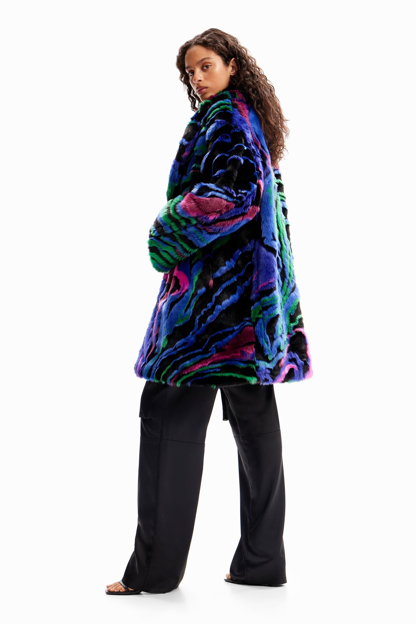 Fur-effect coat