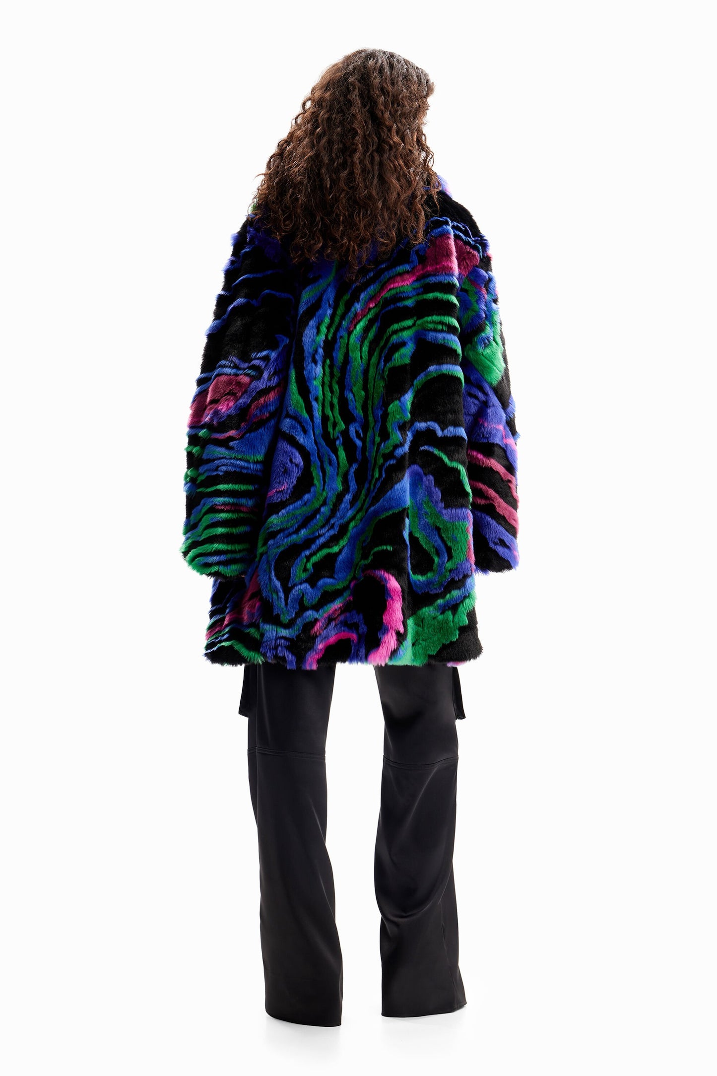 Fur-effect coat