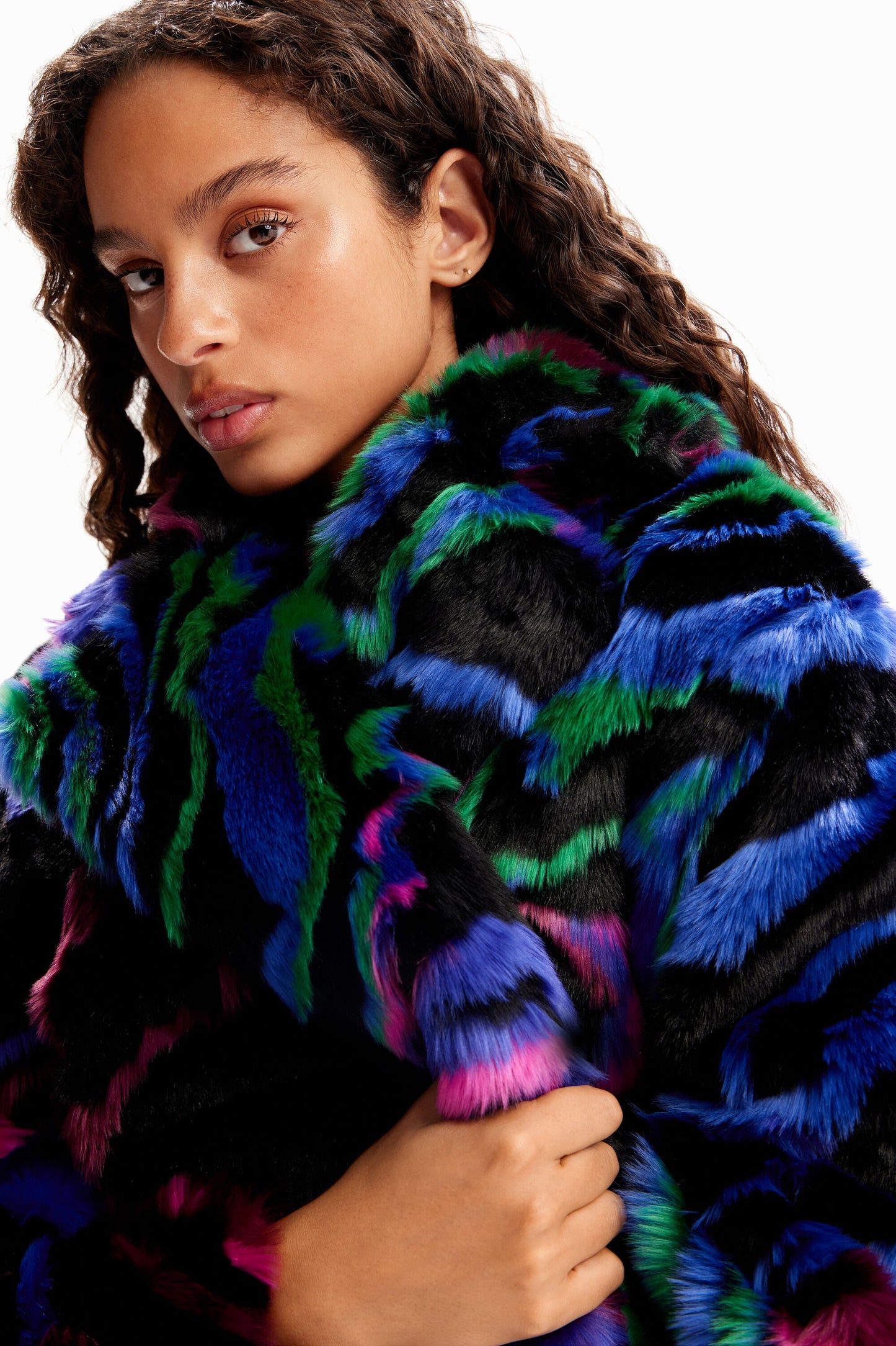 Fur-effect coat