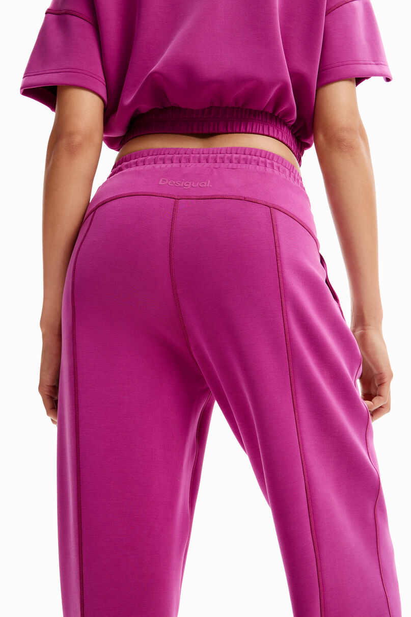 Wide-leg sport trousers