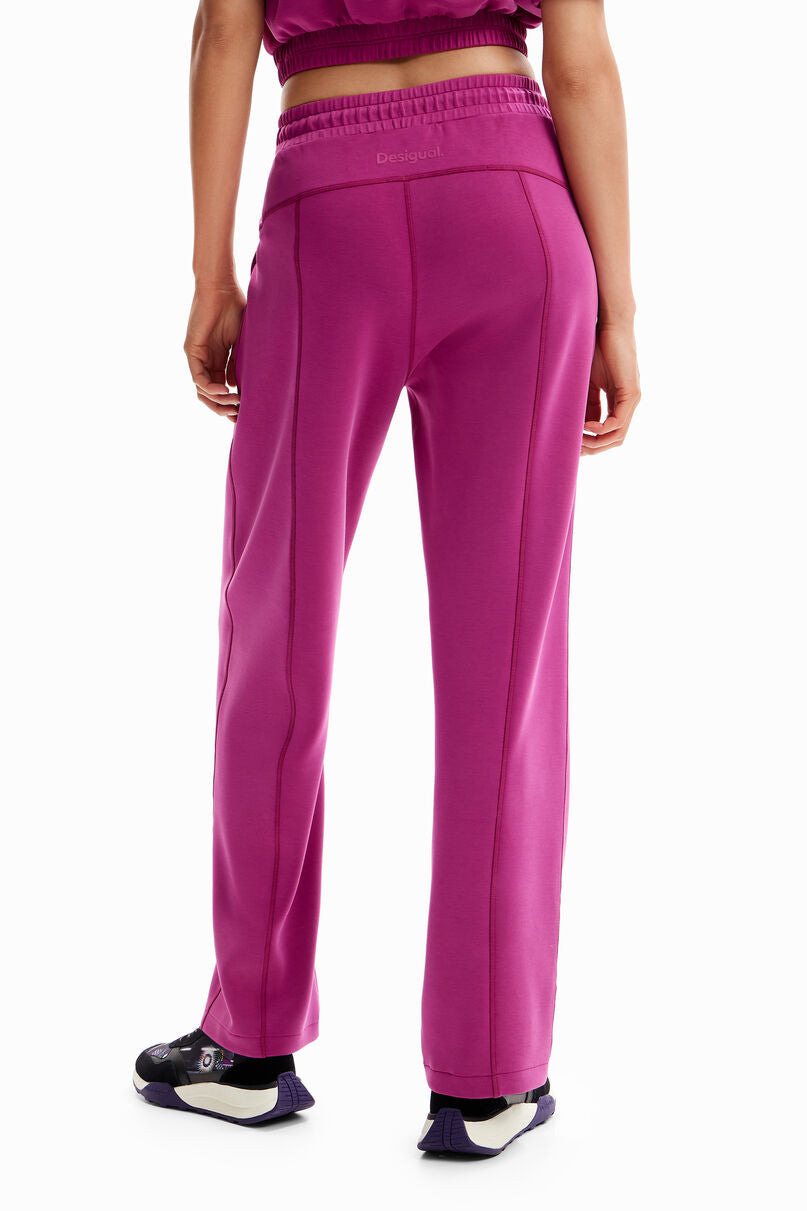 Wide-leg sport trousers