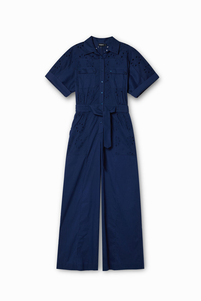 Swiss embroidery boilersuit