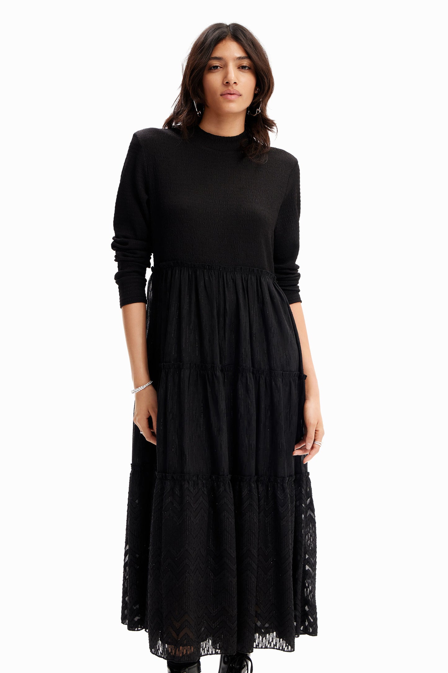 Combination midi dress